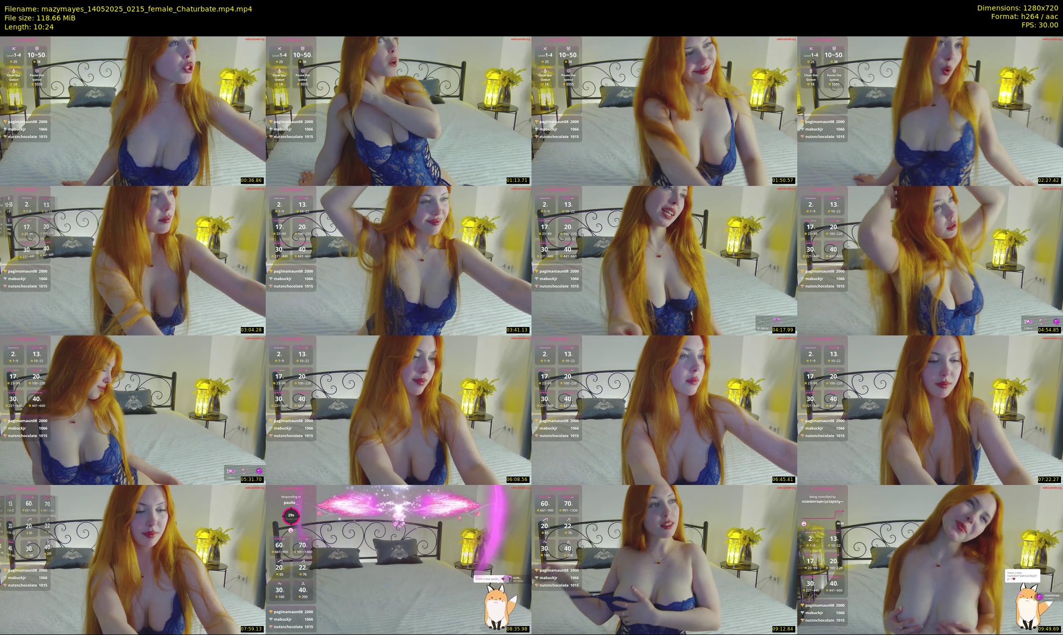 mazymayes — 11 minute Chaturbate female cam show recording, 720p, May 14, 2025