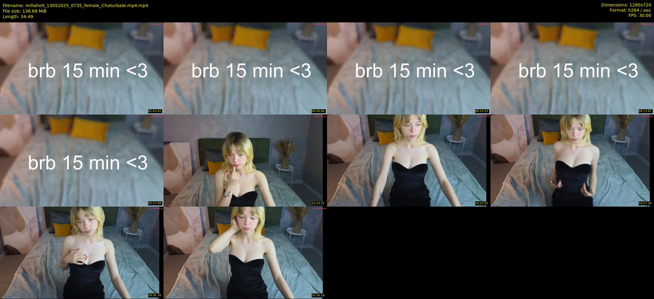 millaholt — 35 minute Chaturbate female cam show recording, 720p, May 13, 2025