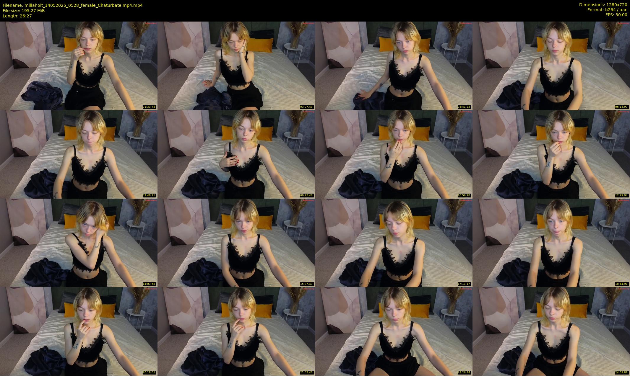 millaholt — 27 minute Chaturbate female cam show recording, 720p, May 14, 2025