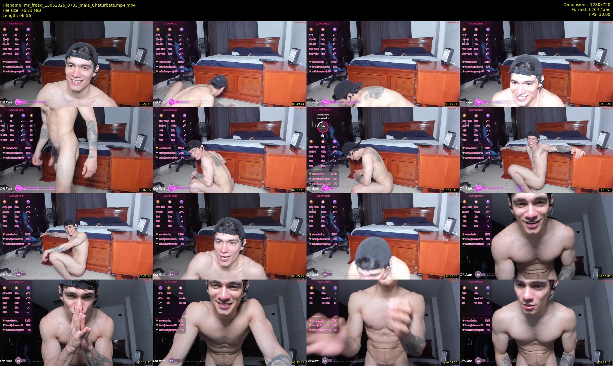 mr_freed — 7 minute Chaturbate male cam show recording, 720p, May 13, 2025