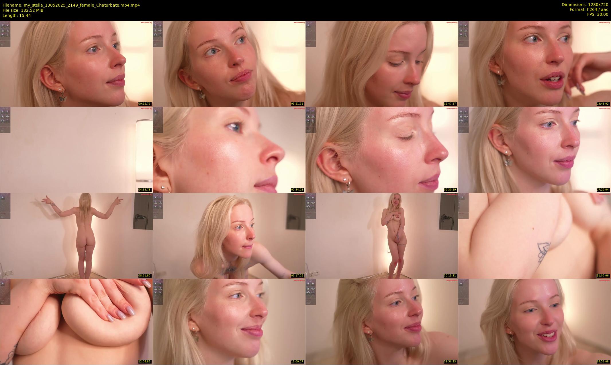 my_stella — 16 minute Chaturbate female cam show recording, 720p, May 13, 2025