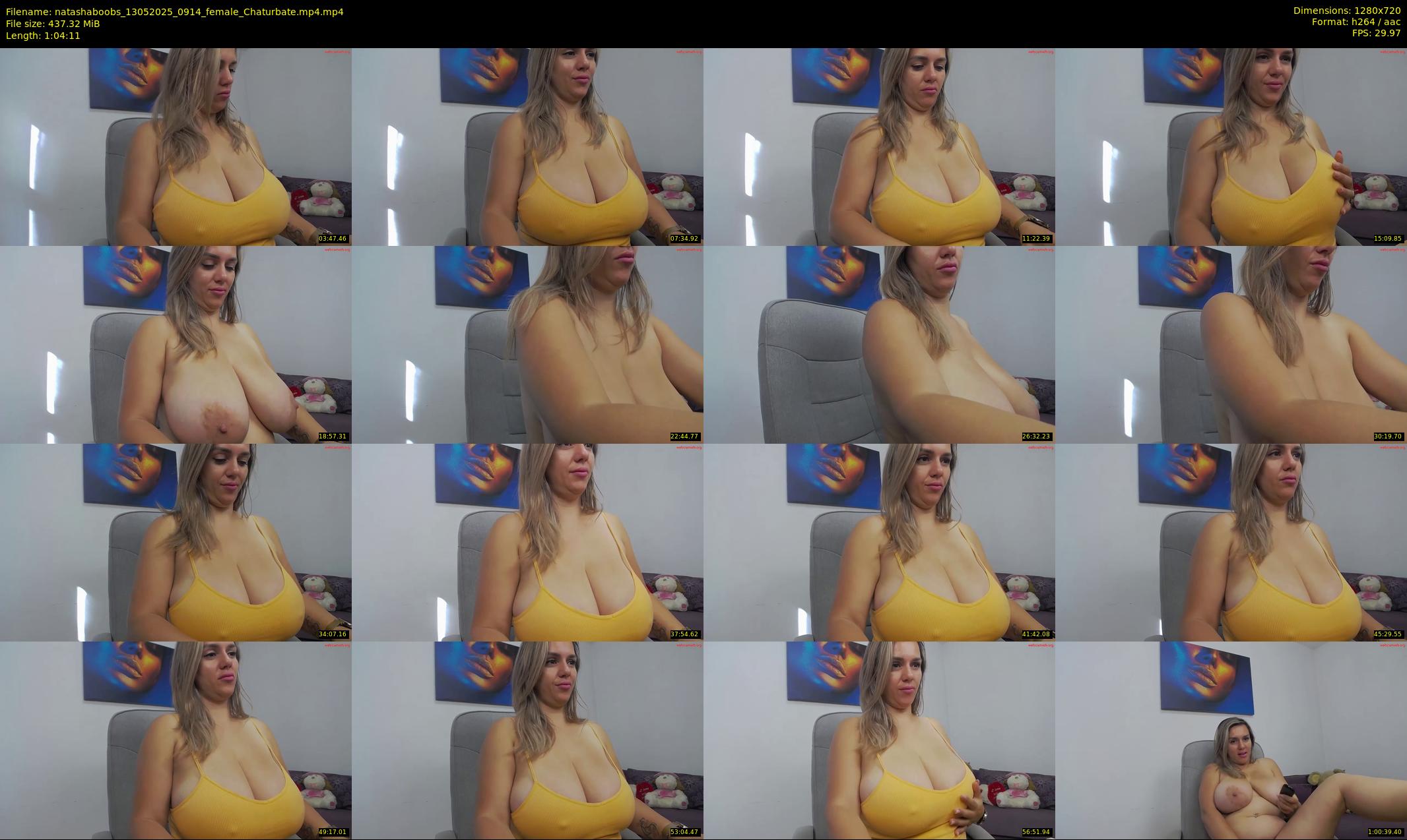 natashaboobs — 65 minute Chaturbate female cam show recording, 720p, May 13, 2025