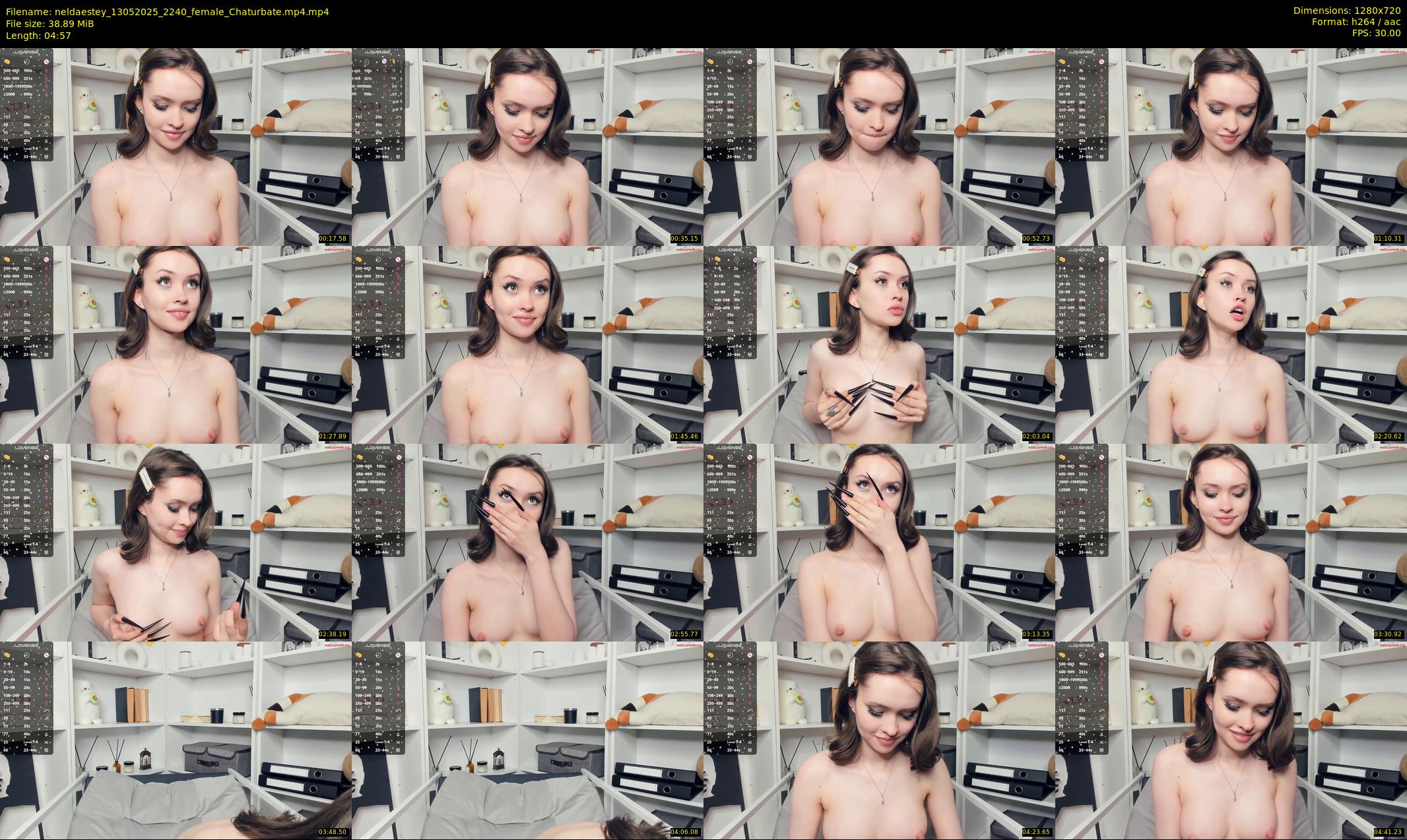 neldaestey — 5 minute Chaturbate couple cam show recording, 720p, May 13, 2025