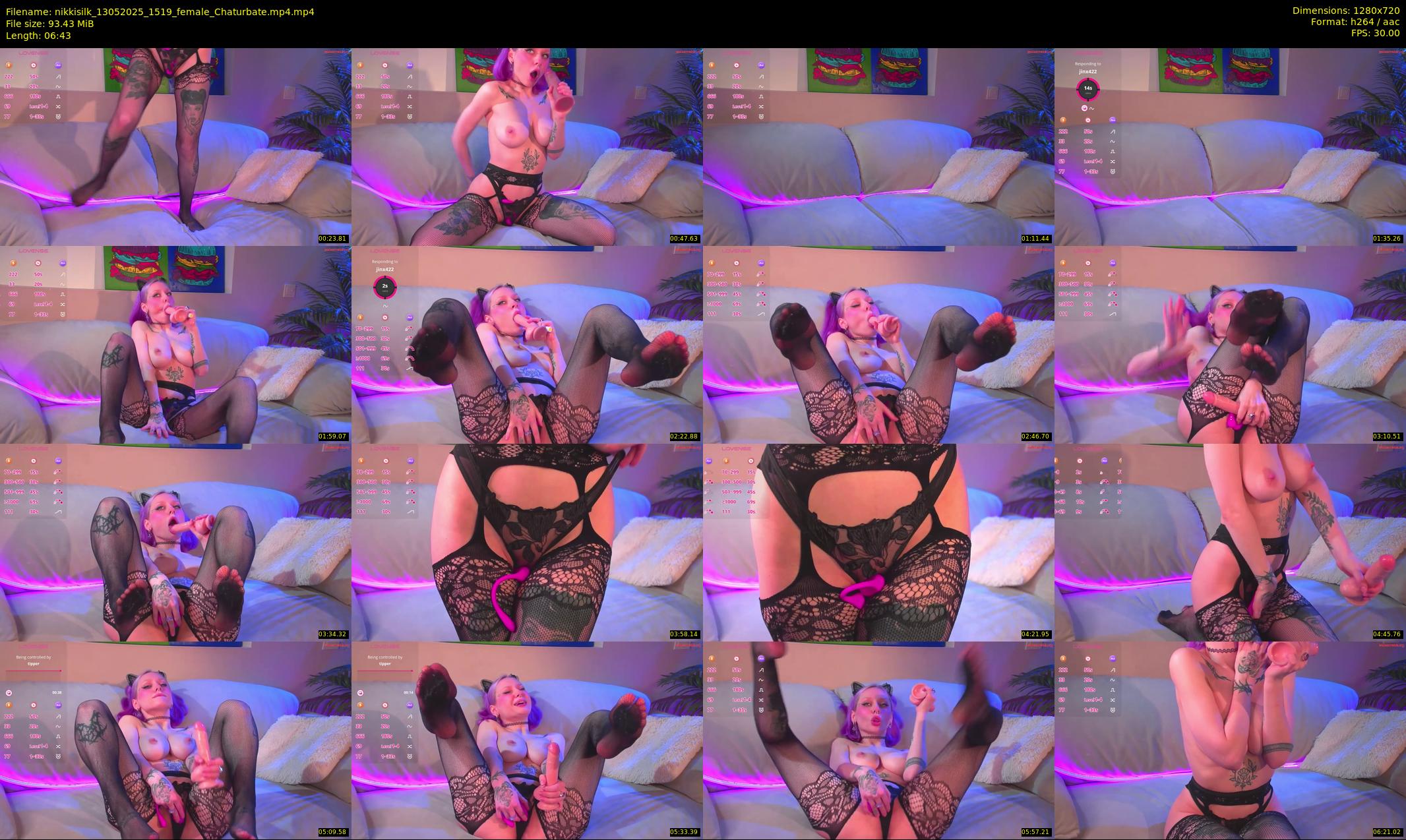 nikkisilk — 7 minute Chaturbate female cam show recording, 720p, May 13, 2025