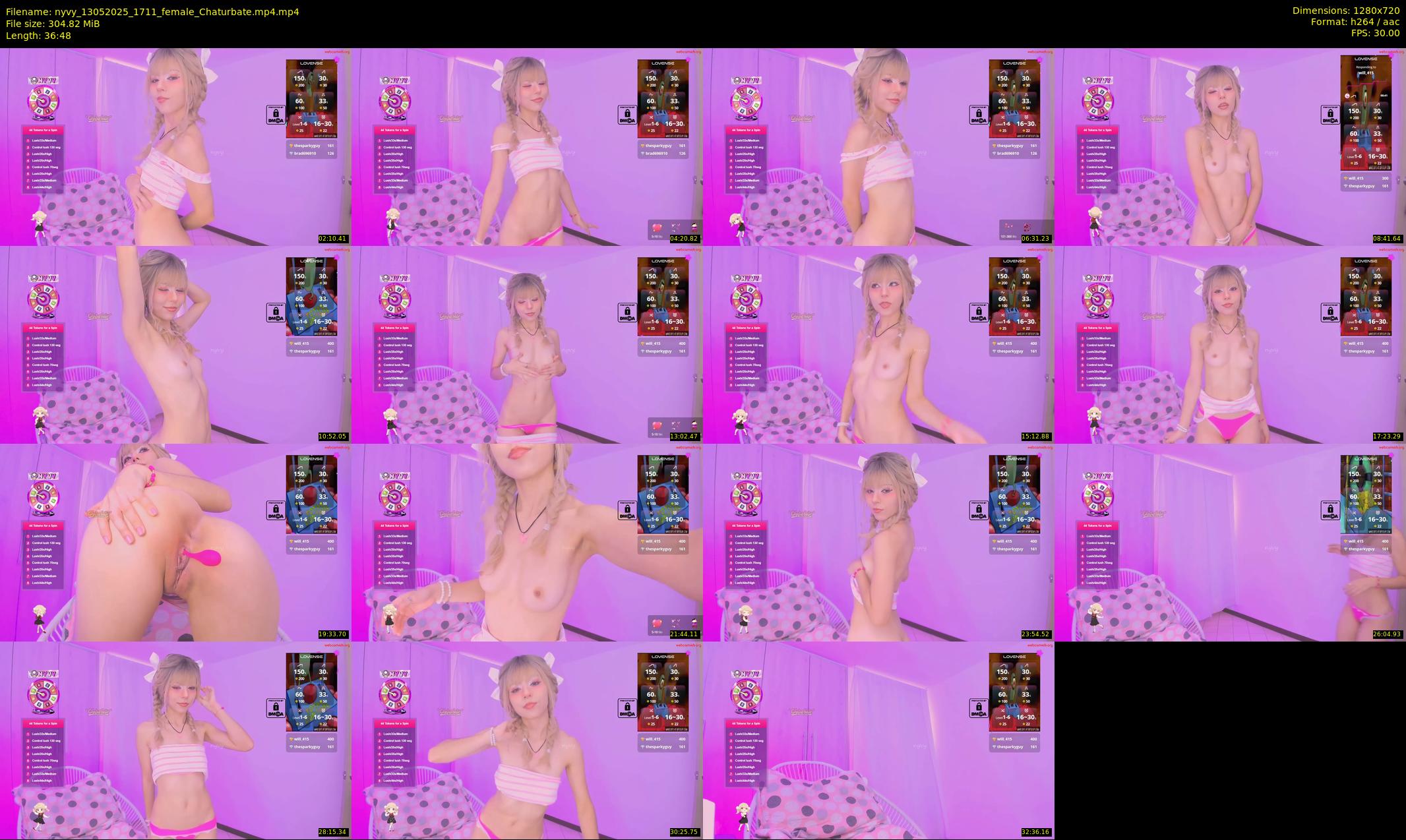 nyvy — 37 minute Chaturbate female cam show recording, 720p, May 13, 2025