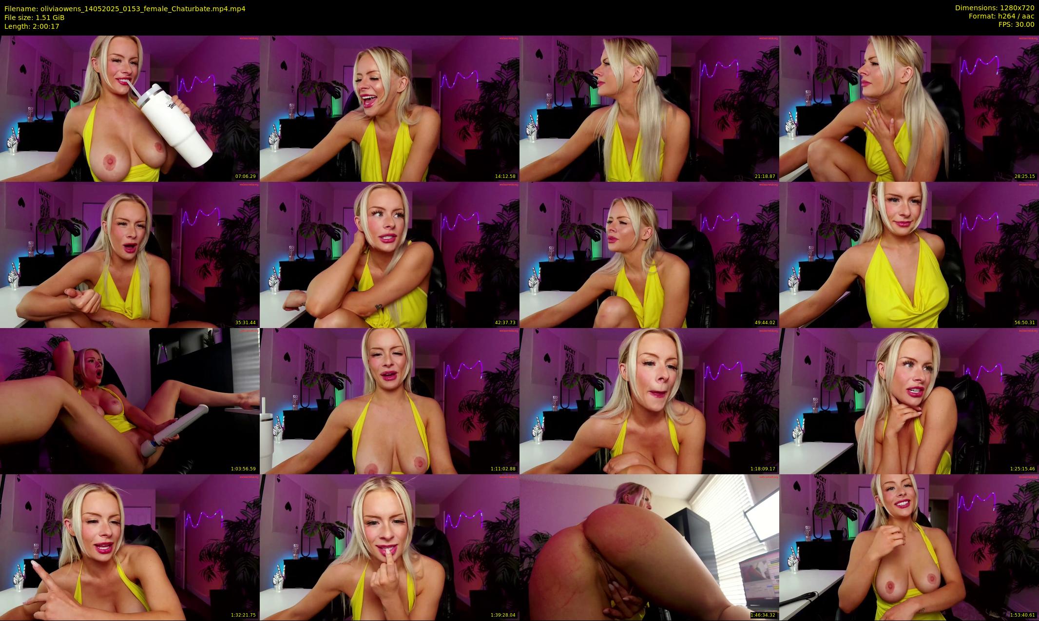 oliviaowens — 121 minute Chaturbate female cam show recording, 720p, May 14, 2025