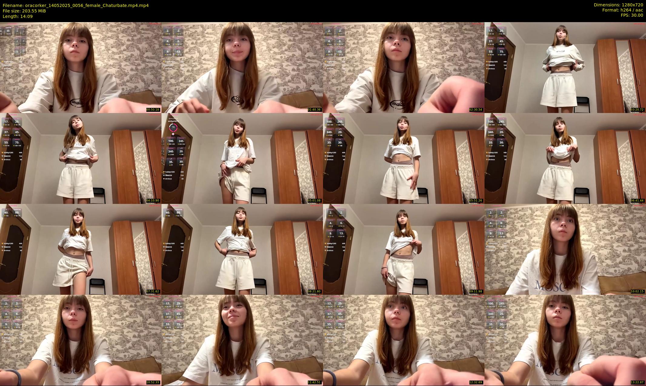 oracorker — 15 minute Chaturbate female cam show recording, 720p, May 14, 2025