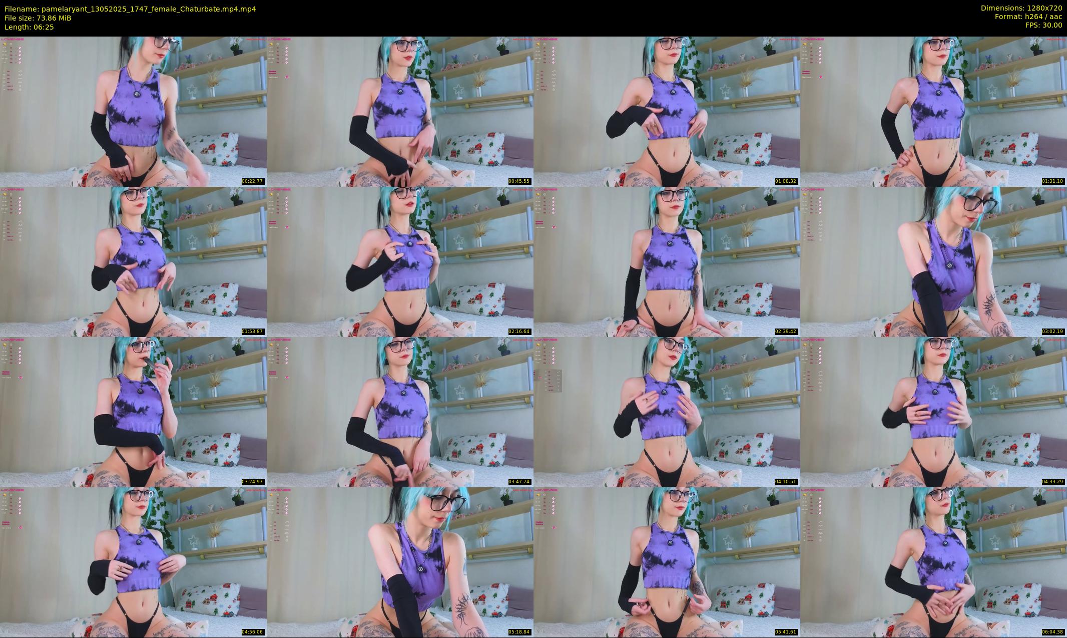 pamelaryant — 7 minute Chaturbate female cam show recording, 720p, May 13, 2025
