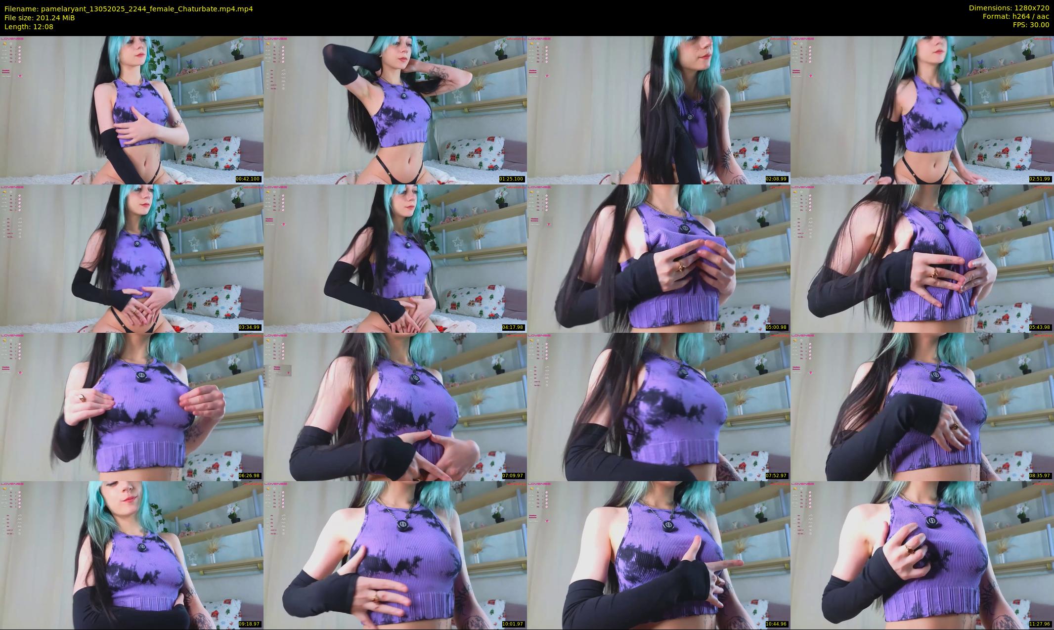 pamelaryant — 13 minute Chaturbate female cam show recording, 720p, May 13, 2025