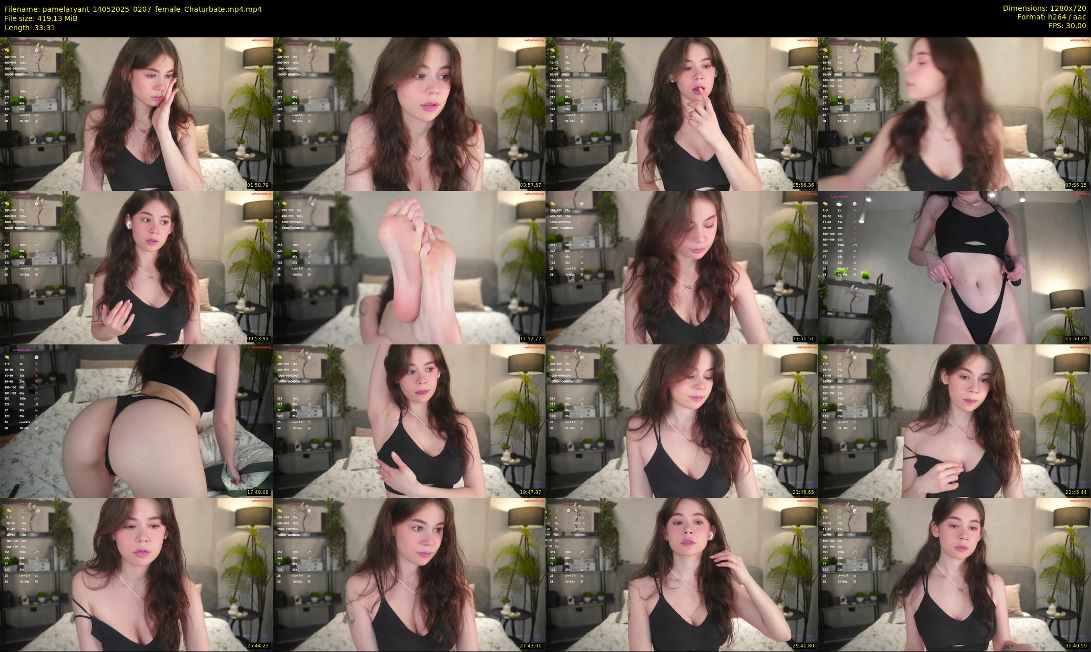 pamelaryant — 34 minute Chaturbate female cam show recording, 720p, May 14, 2025