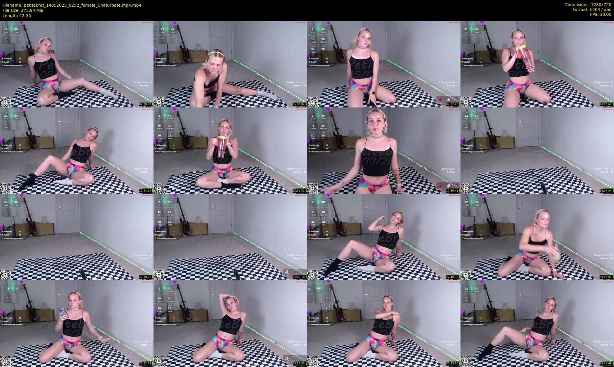 petitebrat — 43 minute Chaturbate female cam show recording, 720p, May 14, 2025