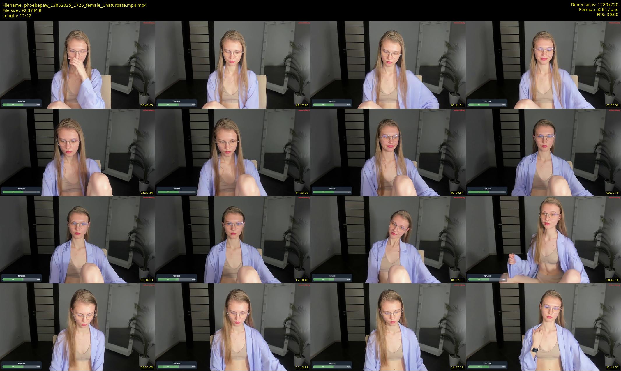 phoebepaw — 13 minute Chaturbate female cam show recording, 720p, May 13, 2025