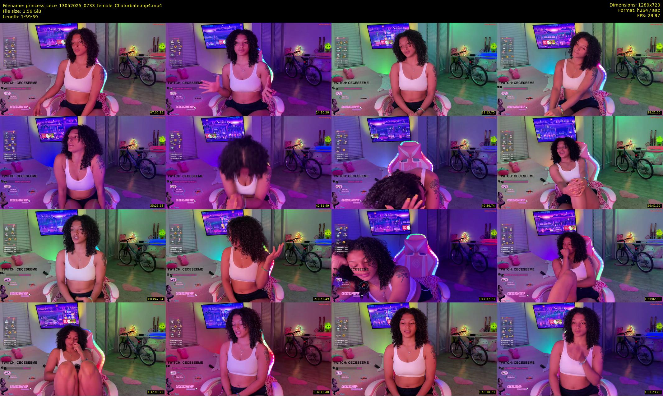 princess_cece — 120 minute Chaturbate female cam show recording, 720p, May 13, 2025