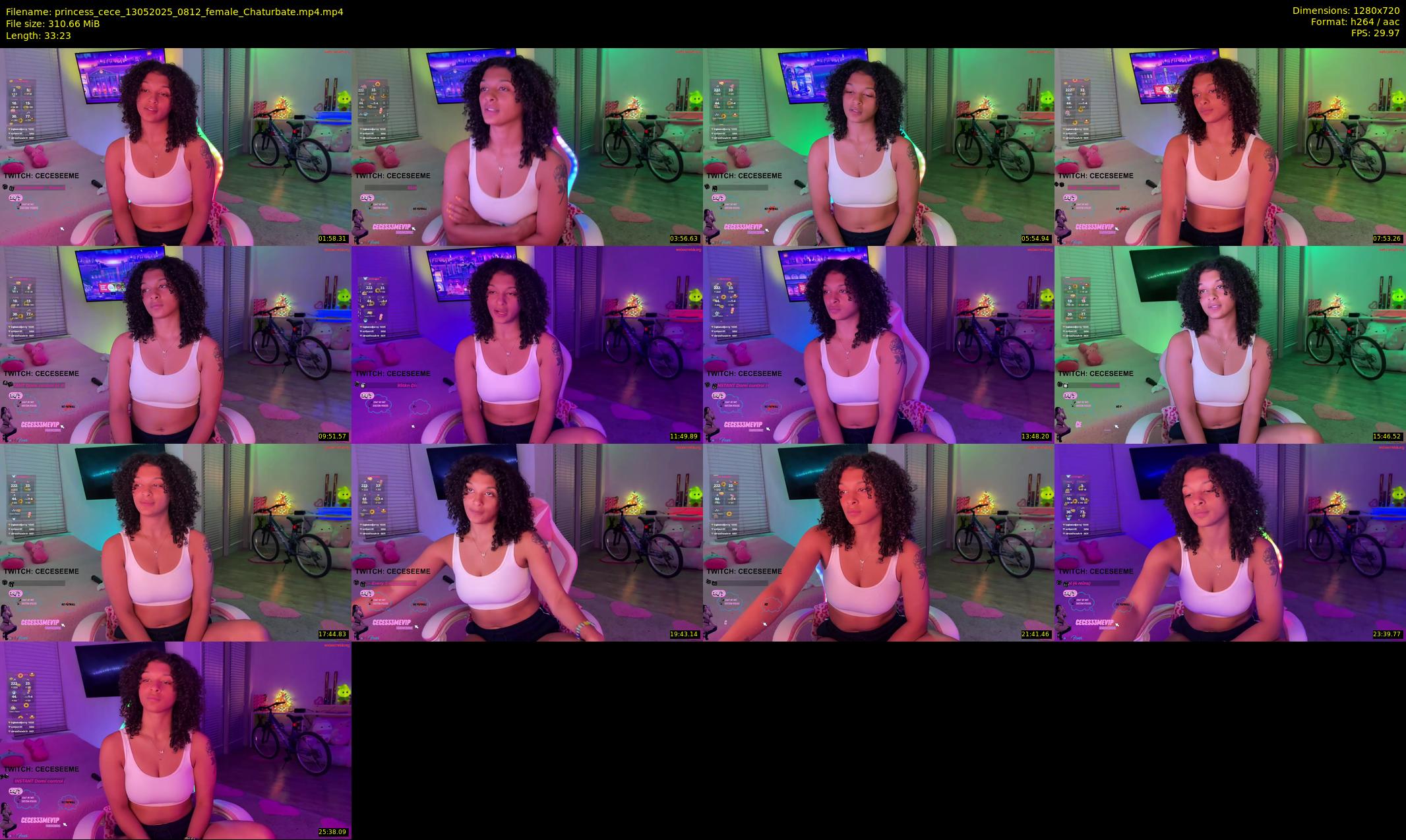 princess_cece — 34 minute Chaturbate female cam show recording, 720p, May 13, 2025