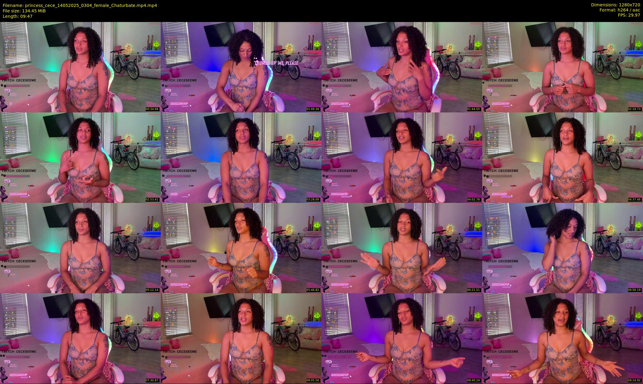 princess_cece — 10 minute Chaturbate female cam show recording, 720p, May 14, 2025