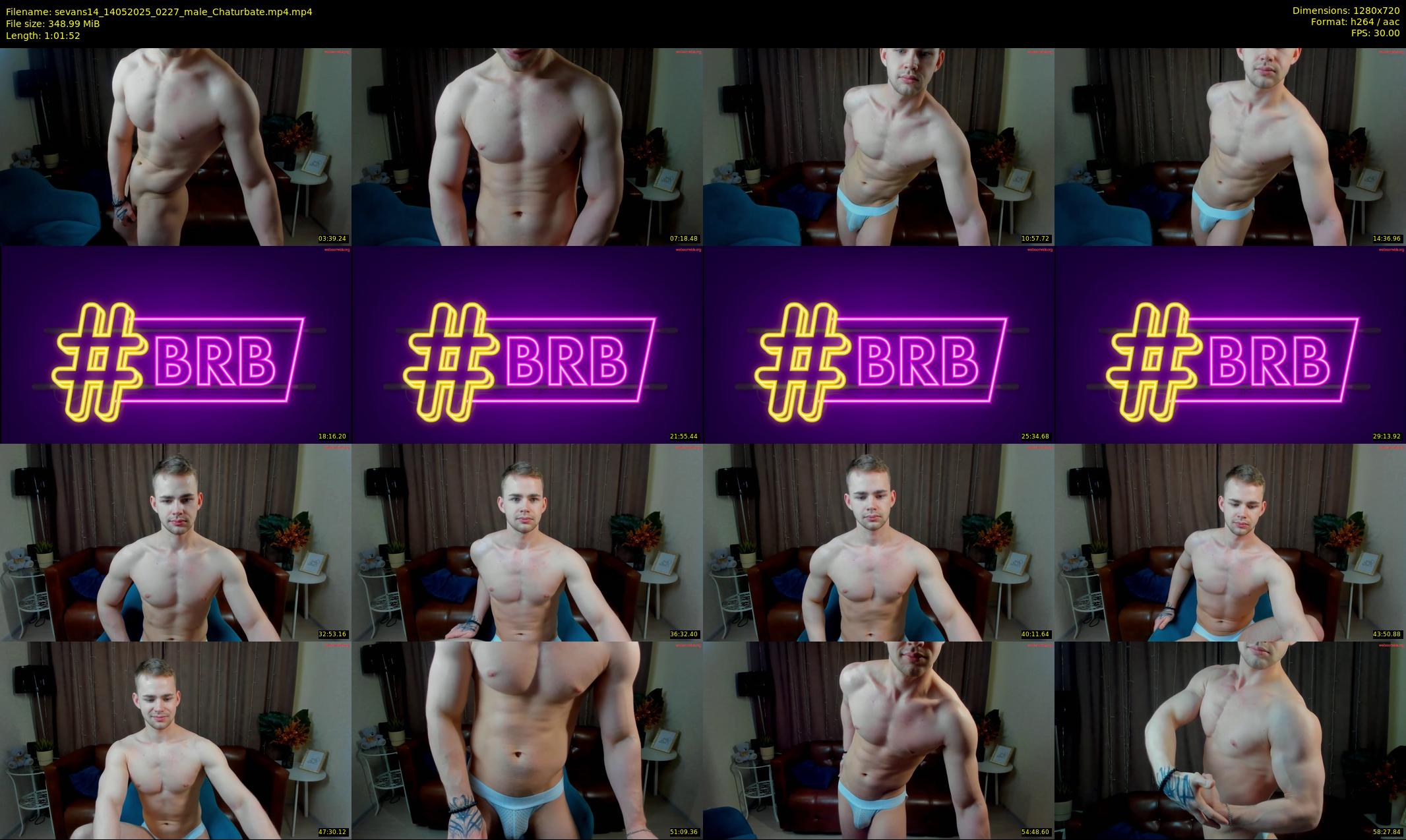 sevans14 — 62 minute Chaturbate male cam show recording, 720p, May 14, 2025
