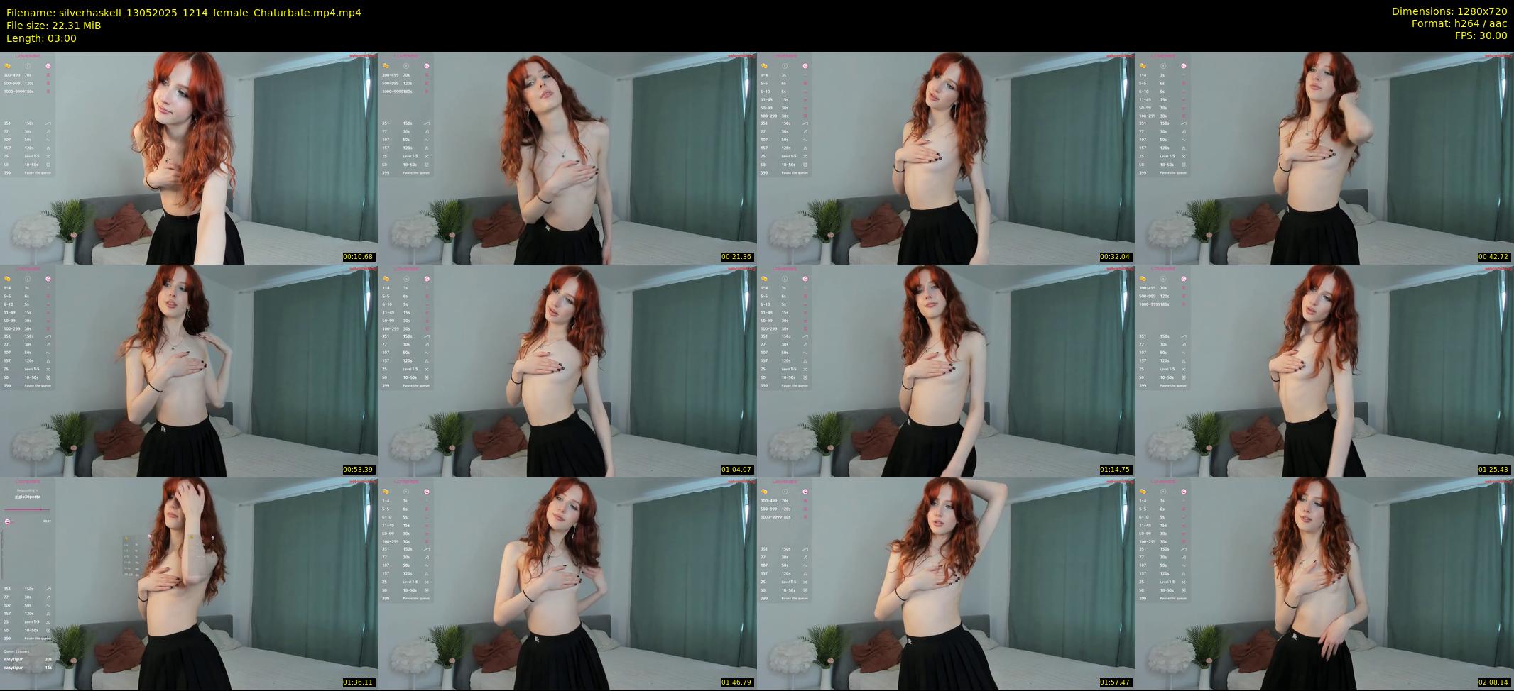 silverhaskell — 3 minute Chaturbate female cam show recording, 720p, May 13, 2025
