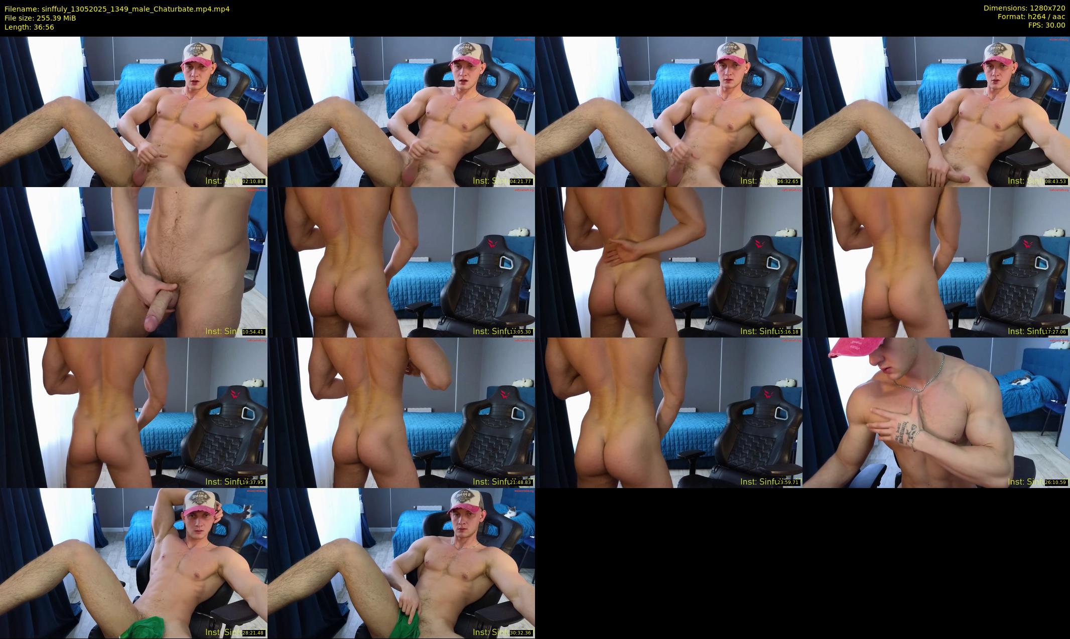 sinffuly — 37 minute Chaturbate male cam show recording, 720p, May 13, 2025