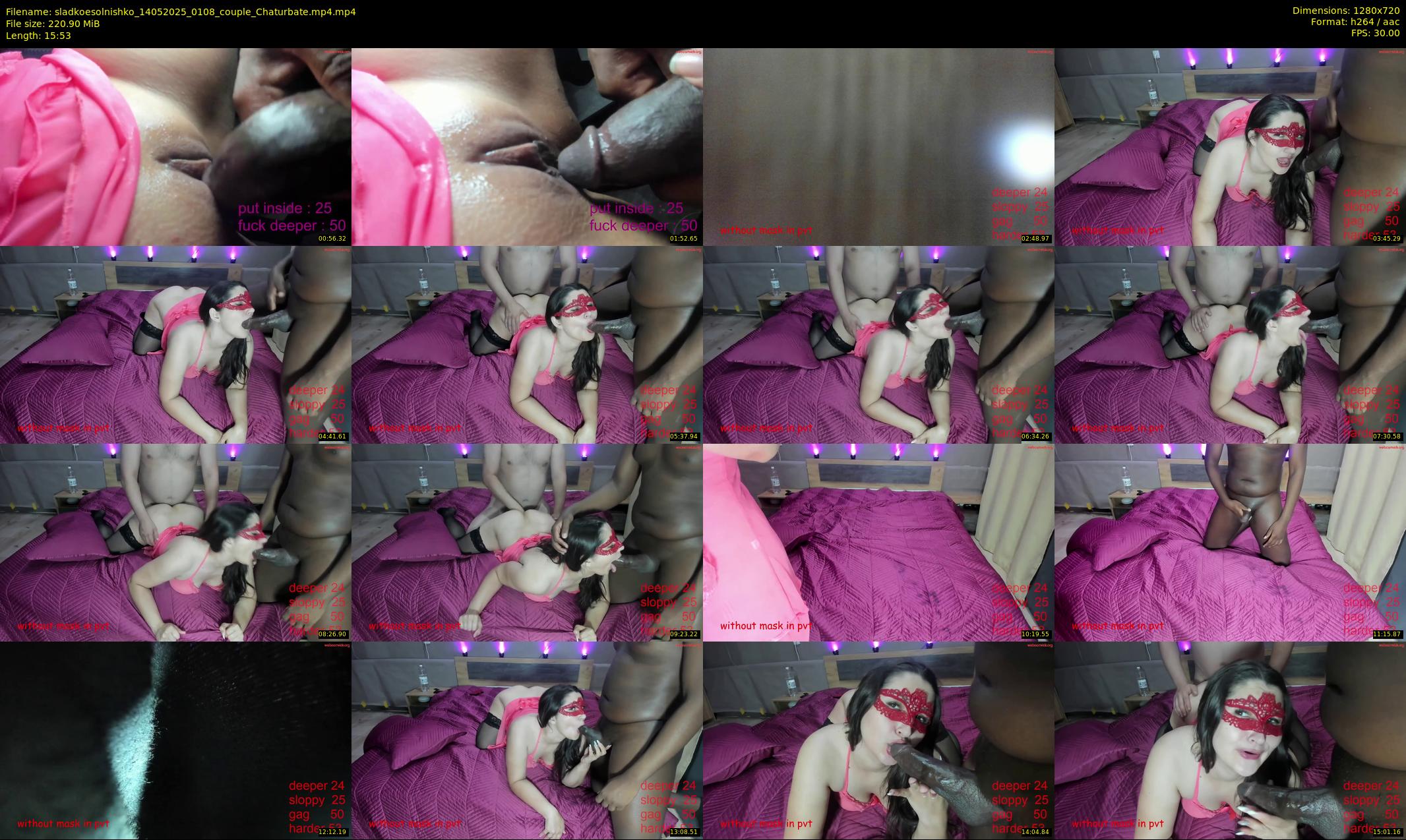 sladkoesolnishko — 16 minute Chaturbate couple cam show recording, 720p, May 14, 2025