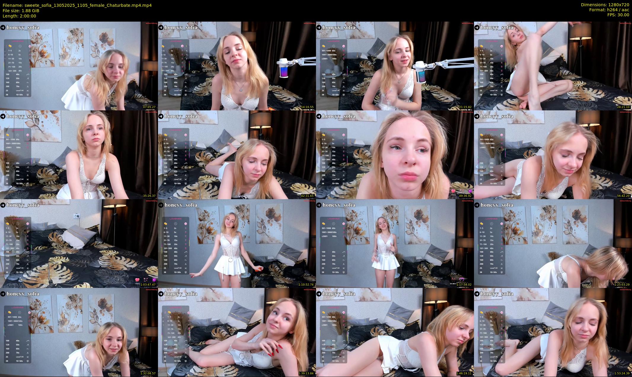 sweete_sofia — 120 minute Chaturbate female cam show recording, 720p, May 13, 2025