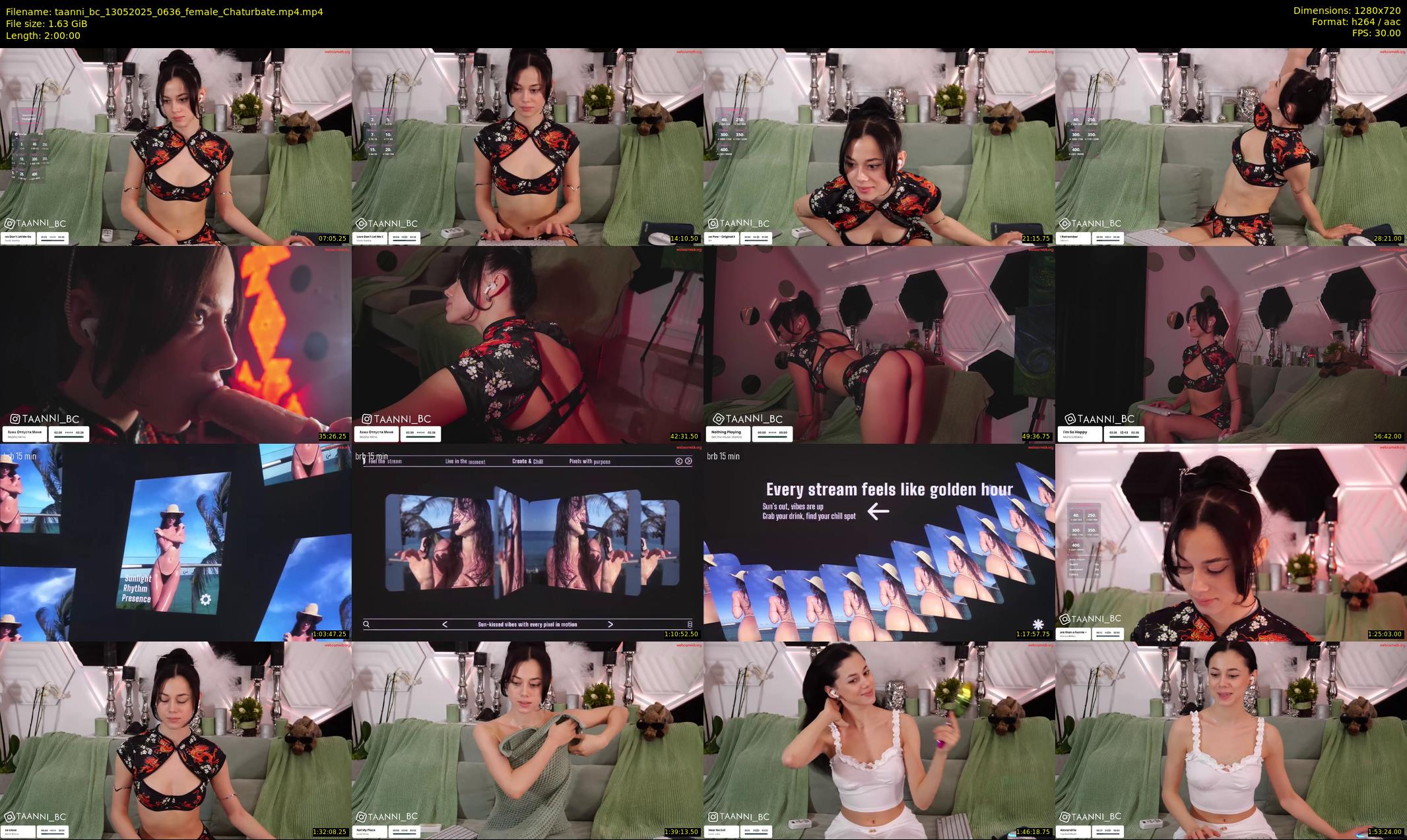 taanni_bc — 120 minute Chaturbate female cam show recording, 720p, May 13, 2025