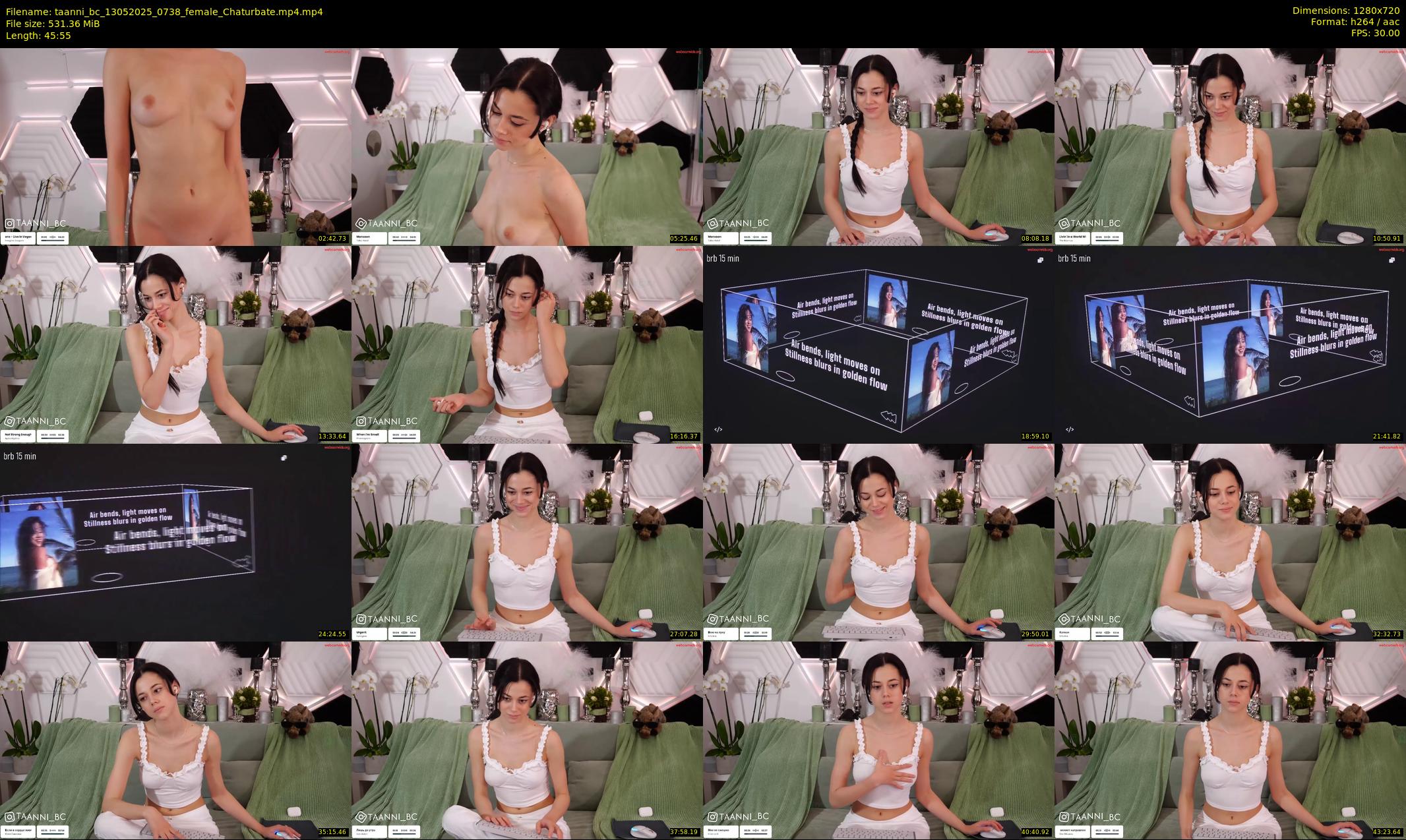taanni_bc — 46 minute Chaturbate female cam show recording, 720p, May 13, 2025
