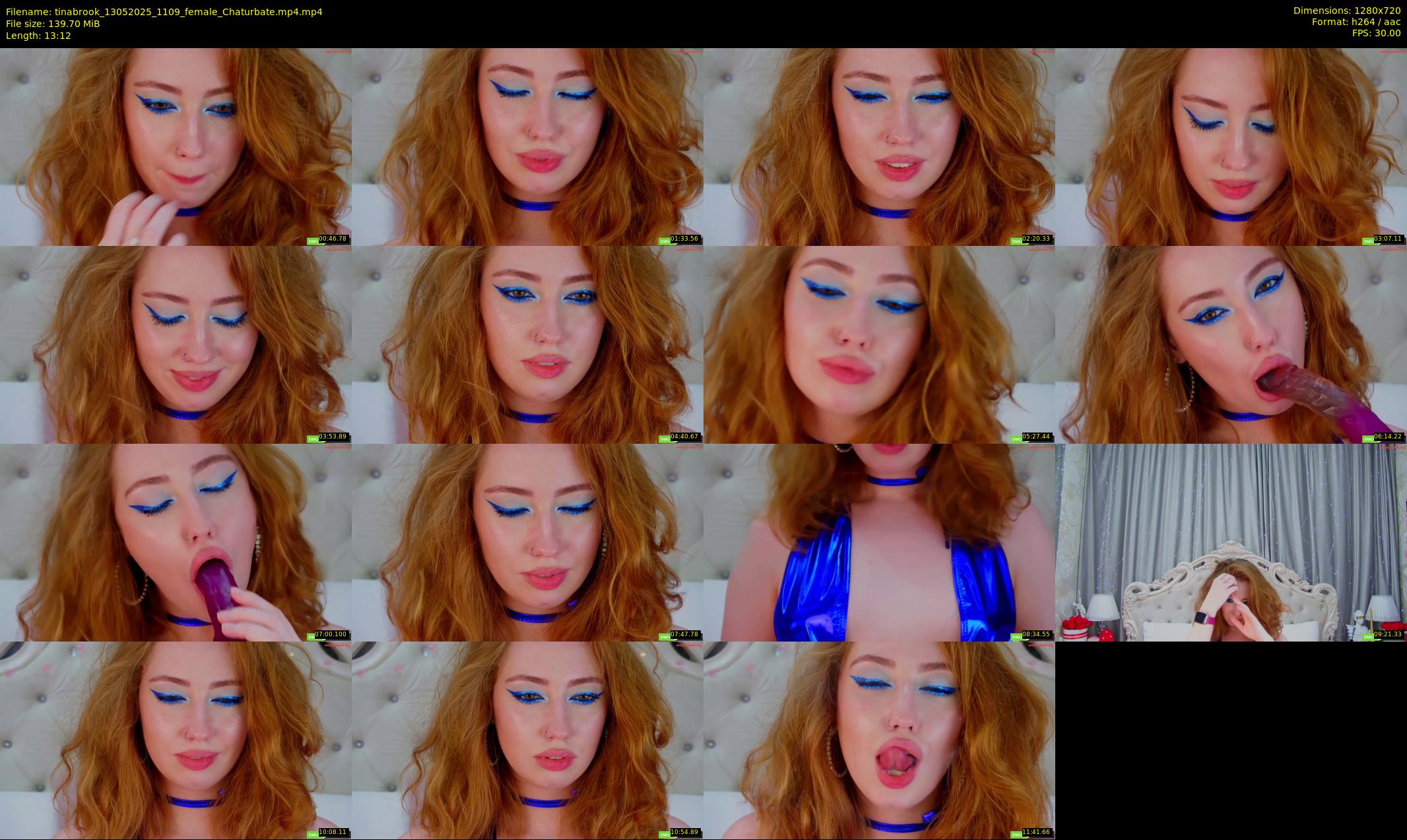 tinabrook — 14 minute Chaturbate female cam show recording, 720p, May 13, 2025