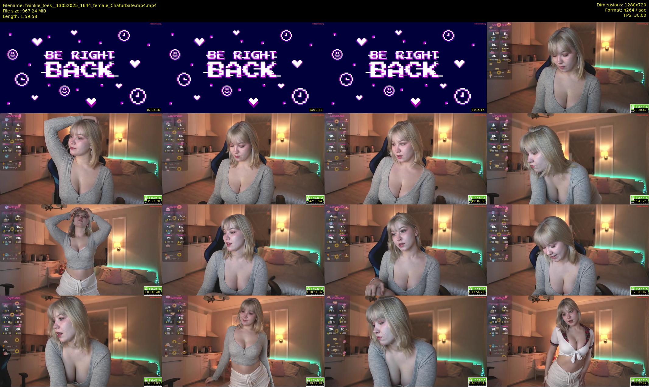 twinkle_toes_ — 120 minute Chaturbate female cam show recording, 720p, May 13, 2025