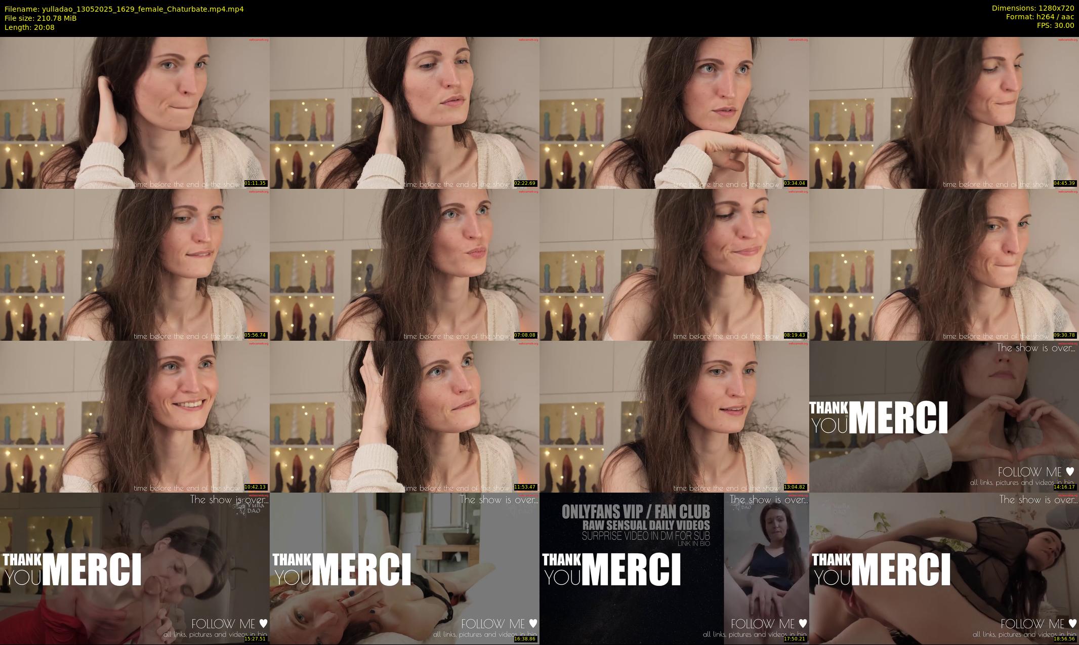 yulladao — 21 minute Chaturbate female cam show recording, 720p, May 13, 2025