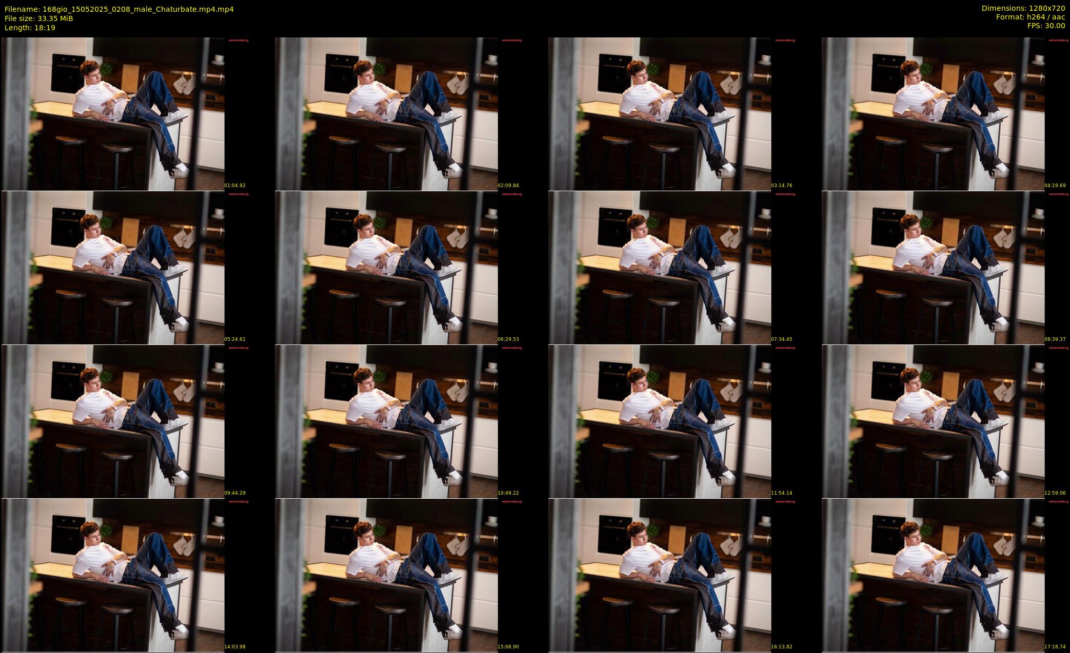 168gio — 19 minute Chaturbate male cam show recording, 720p, May 15, 2025
