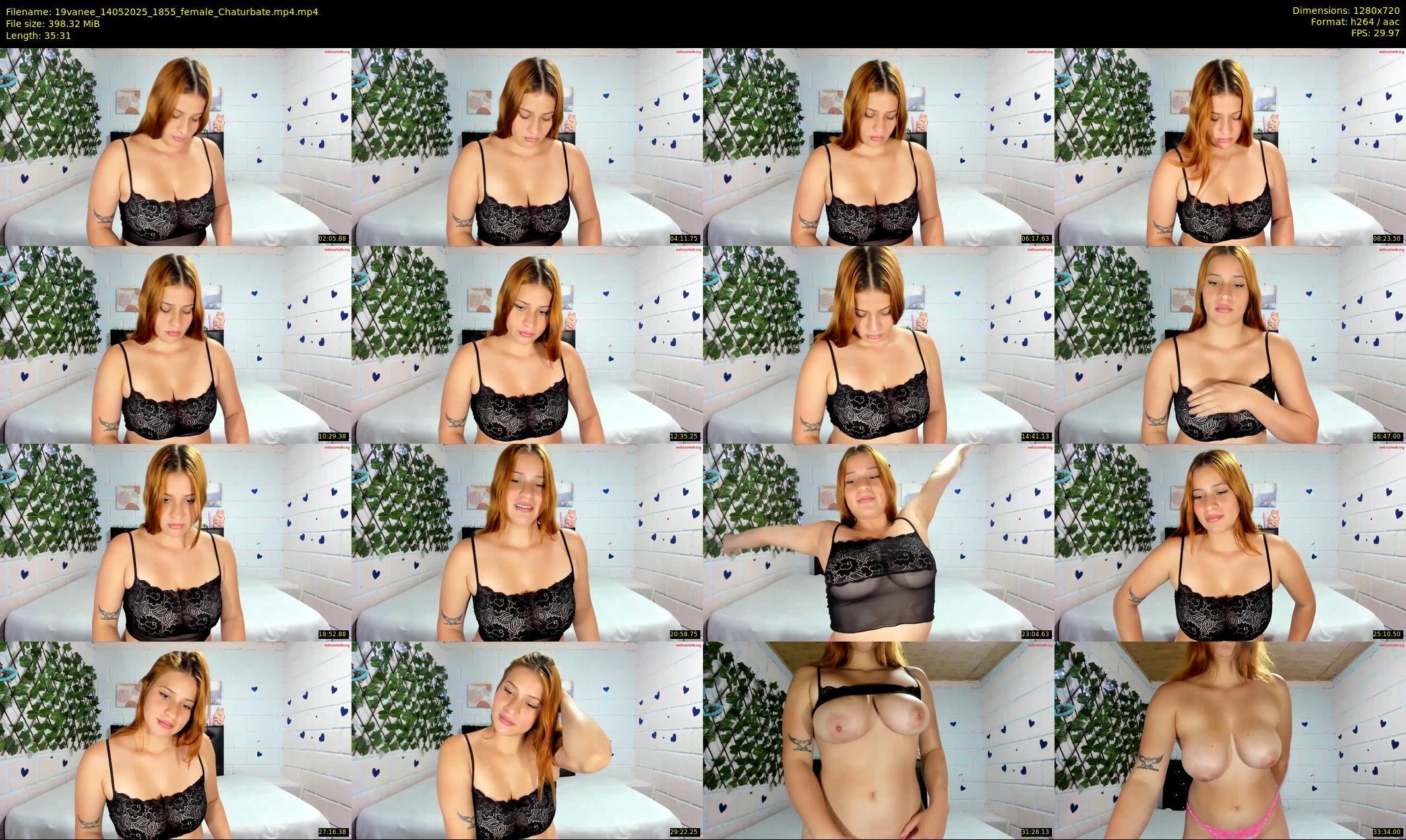19vanee — 36 minute Chaturbate female cam show recording, 720p, May 14, 2025