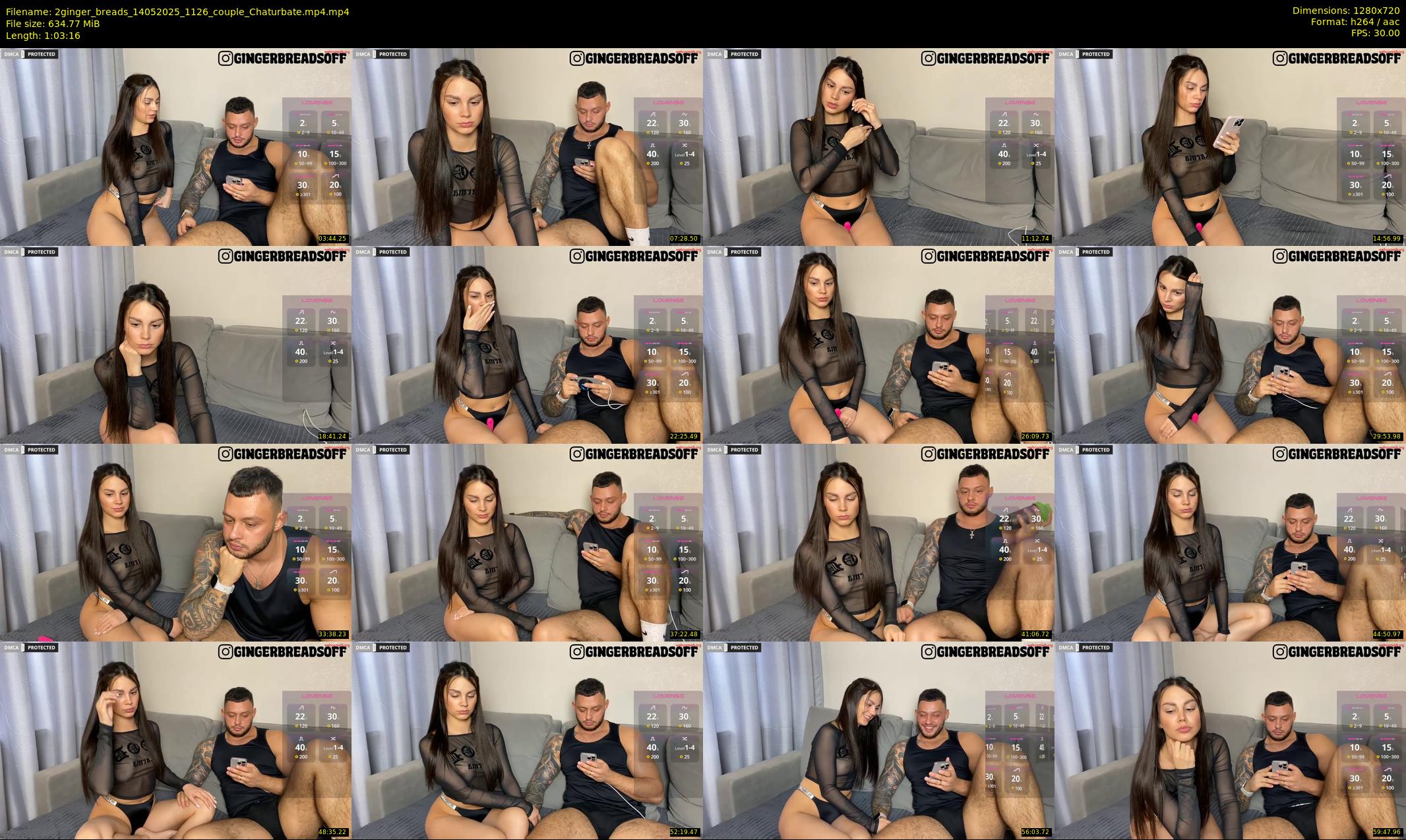 2ginger_breads — 64 minute Chaturbate couple cam show recording, 720p, May 14, 2025