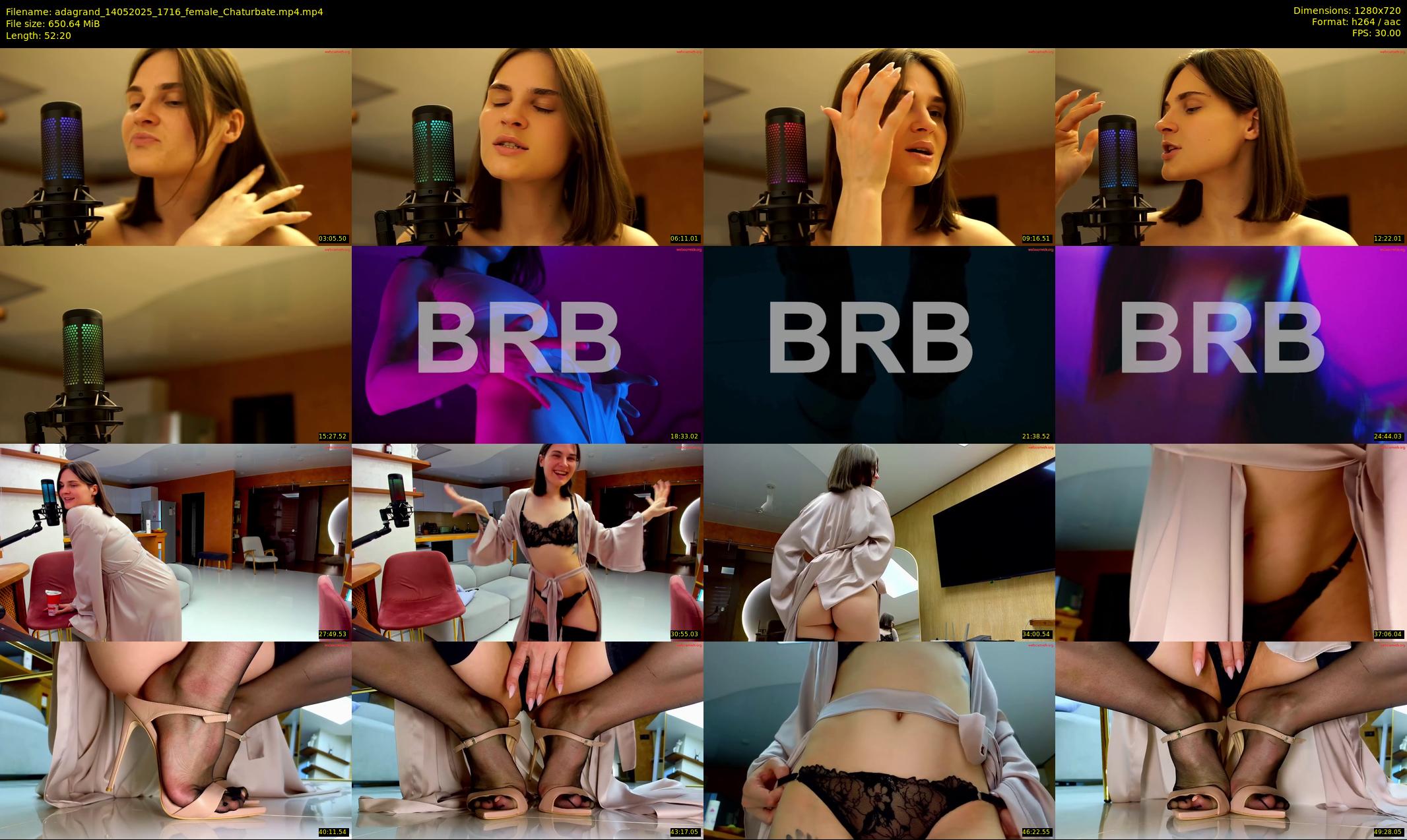adagrand — 53 minute Chaturbate female cam show recording, 720p, May 14, 2025