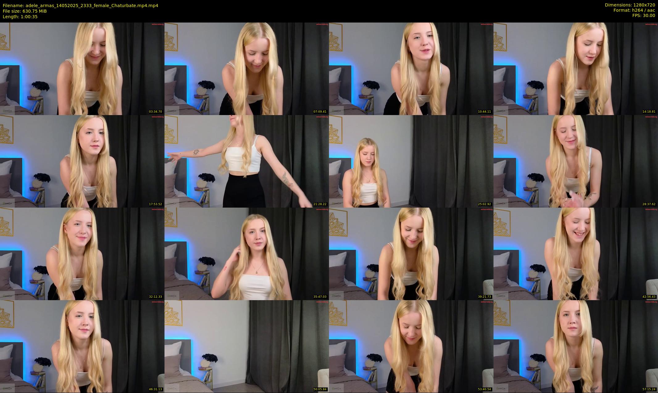 adele_armas — 61 minute Chaturbate female cam show recording, 720p, May 14, 2025