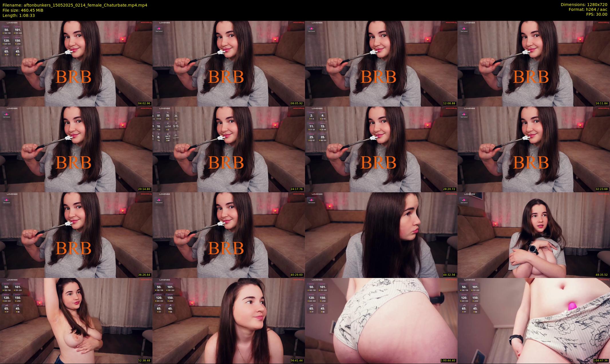 aftonbunkers — 69 minute Chaturbate female cam show recording, 720p, May 15, 2025