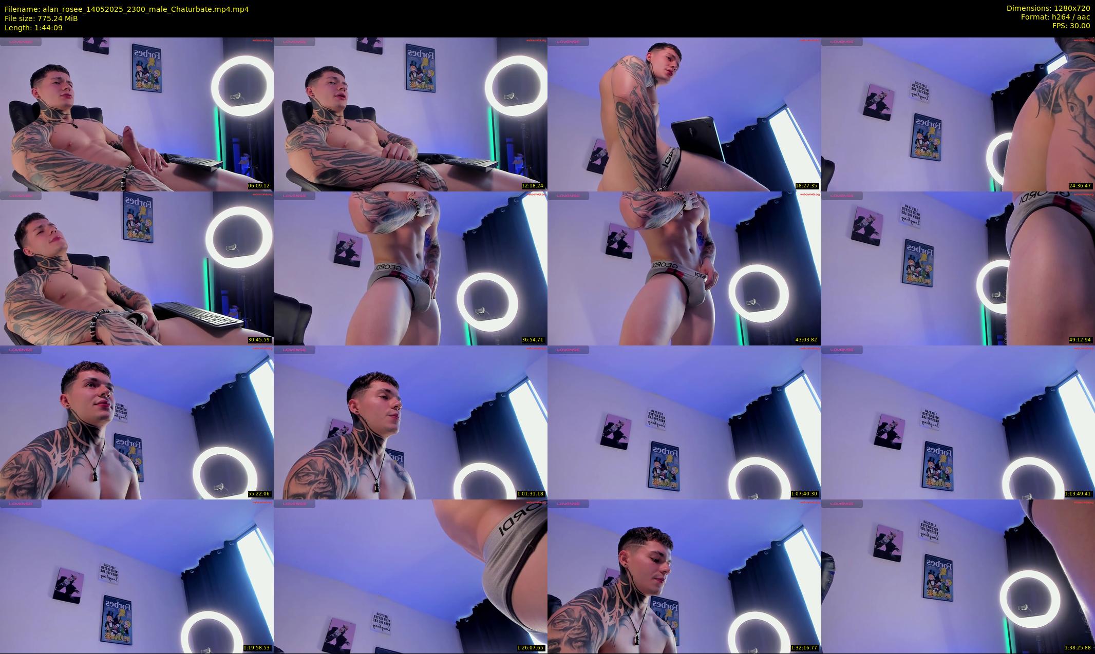 alan_rosee — 105 minute Chaturbate male cam show recording, 720p, May 14, 2025