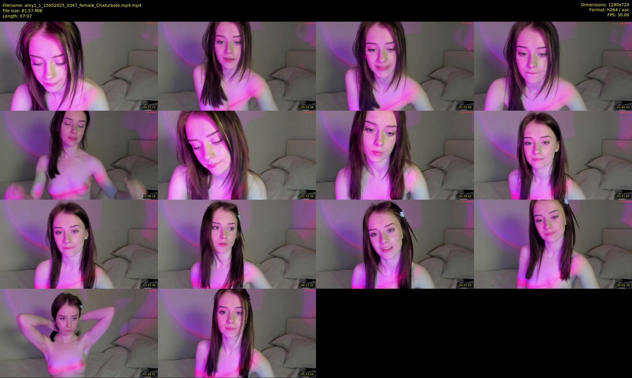 amy1_1 — 8 minute Chaturbate female cam show recording, 720p, May 15, 2025