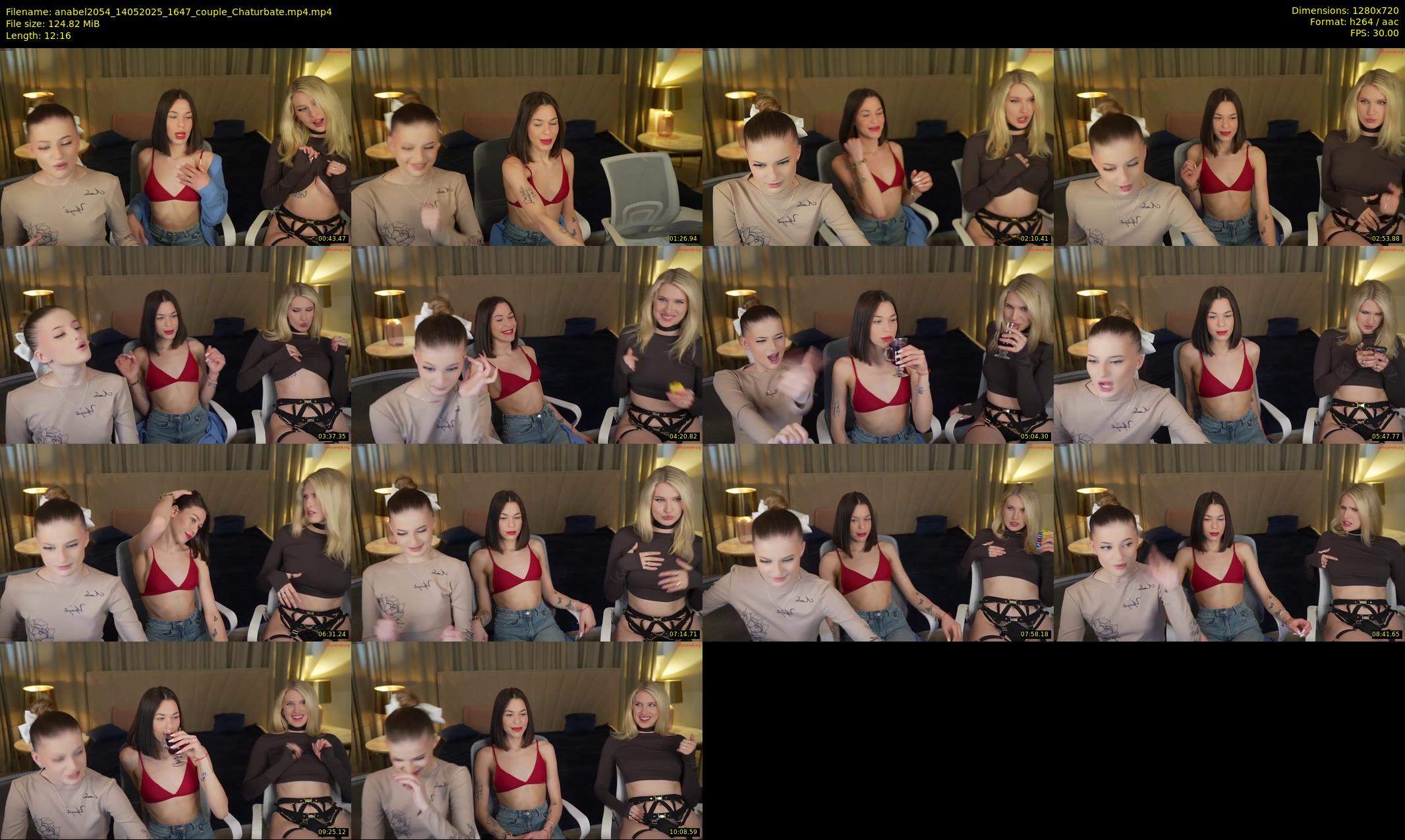 anabel2054 — 13 minute Chaturbate female cam show recording, 720p, May 14, 2025