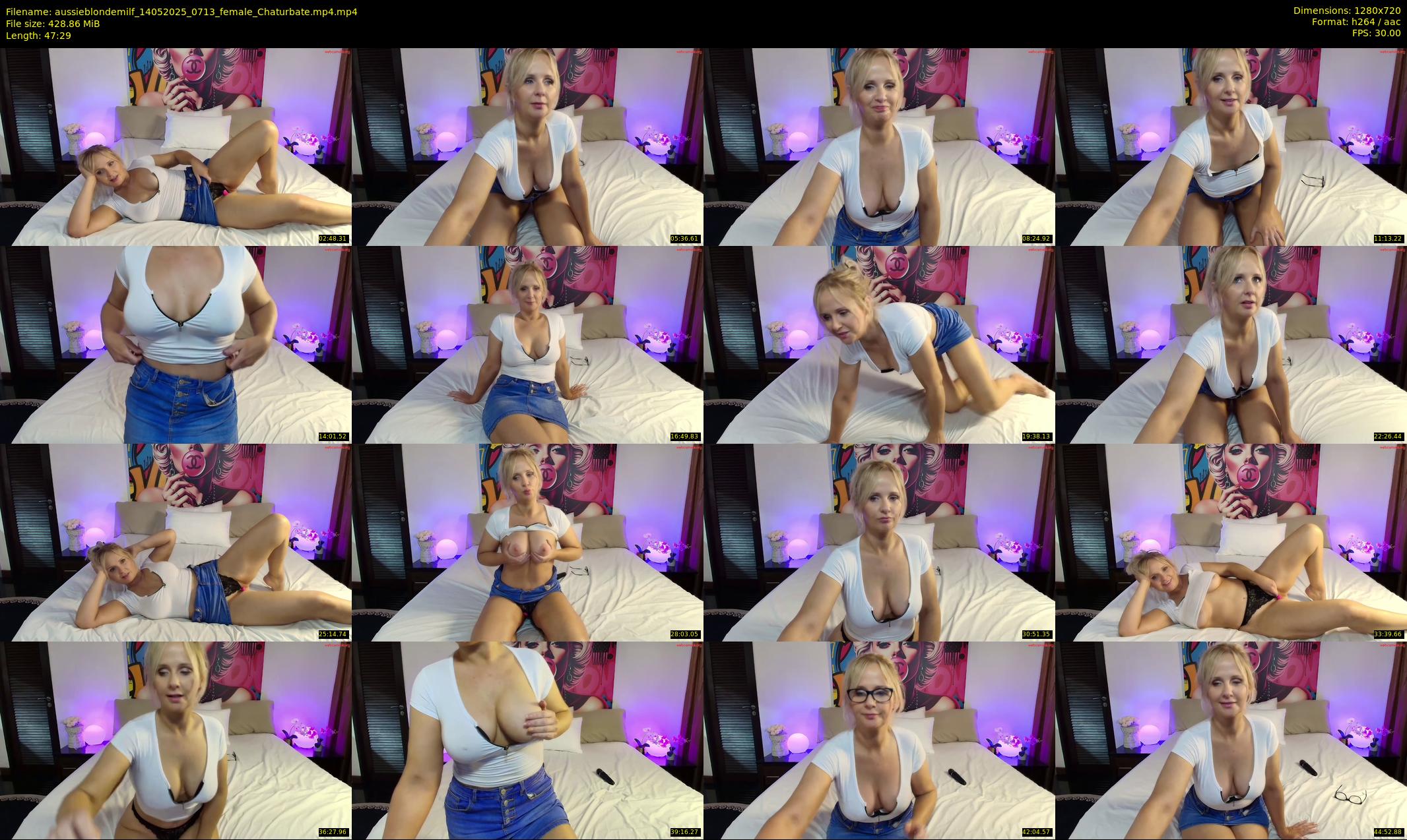 aussieblondemilf — 48 minute Chaturbate female cam show recording, 720p, May 14, 2025