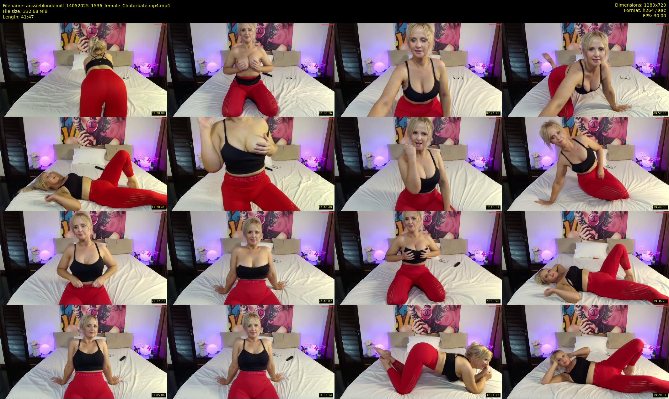 aussieblondemilf — 42 minute Chaturbate female cam show recording, 720p, May 14, 2025