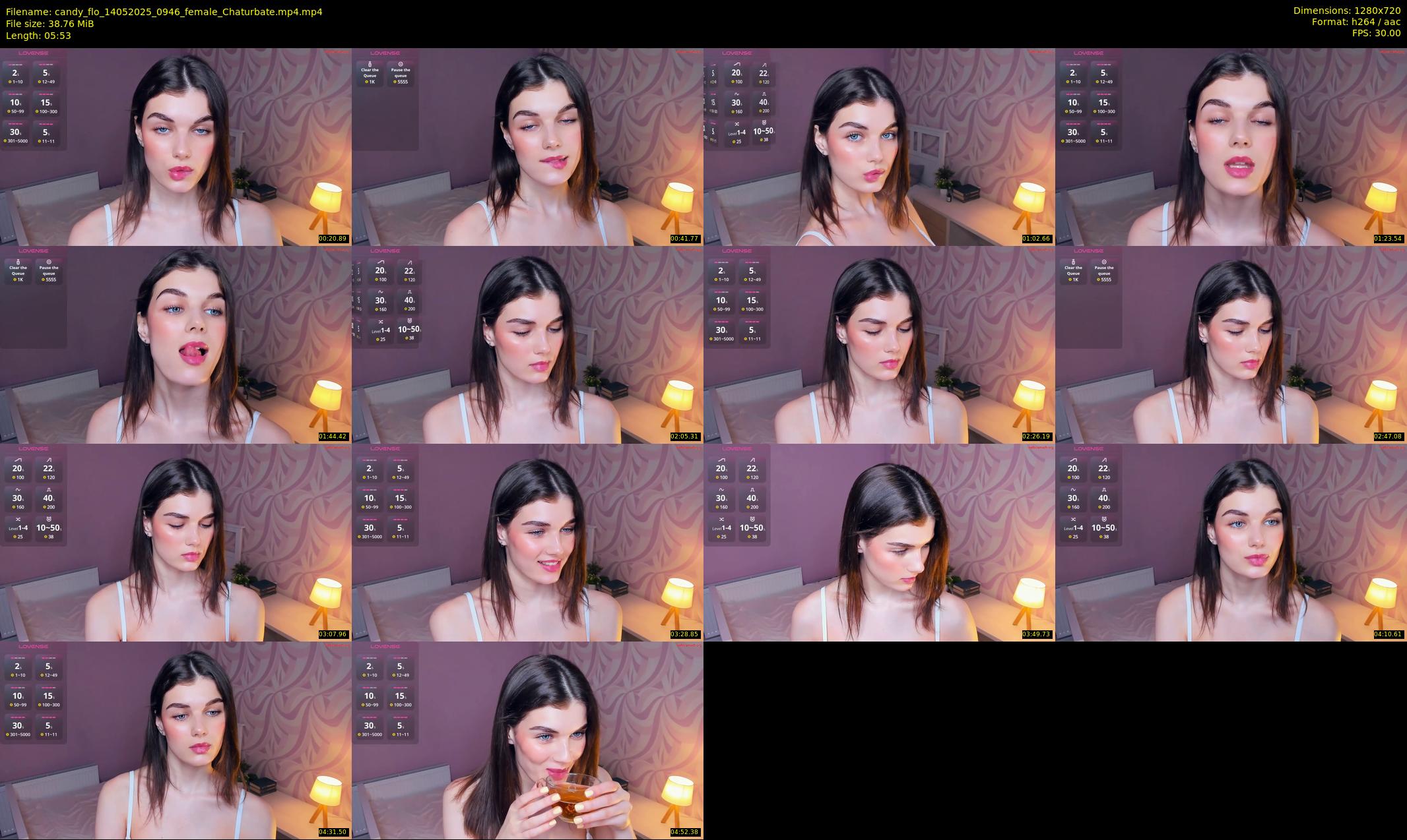 candy_flo — 6 minute Chaturbate female cam show recording, 720p, May 14, 2025