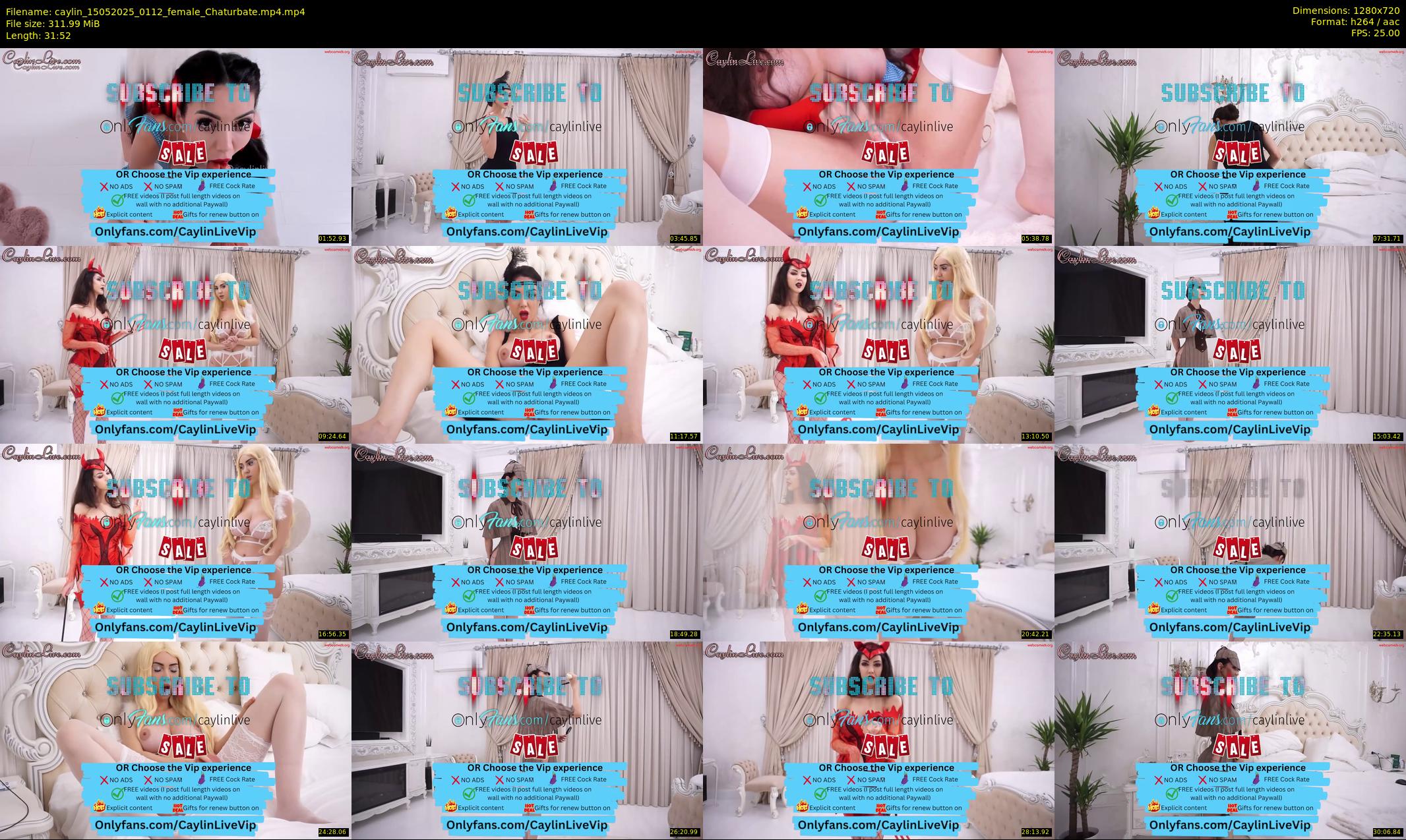 caylin — 32 minute Chaturbate female cam show recording, 720p, May 15, 2025