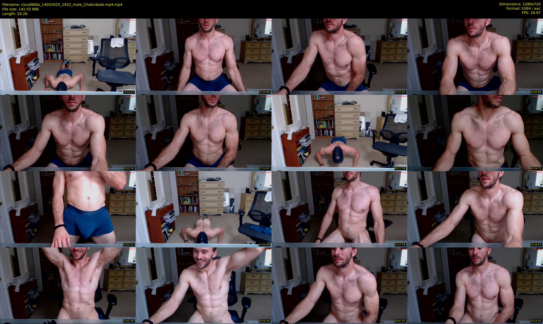 cloud900x — 21 minute Chaturbate male cam show recording, 720p, May 14, 2025