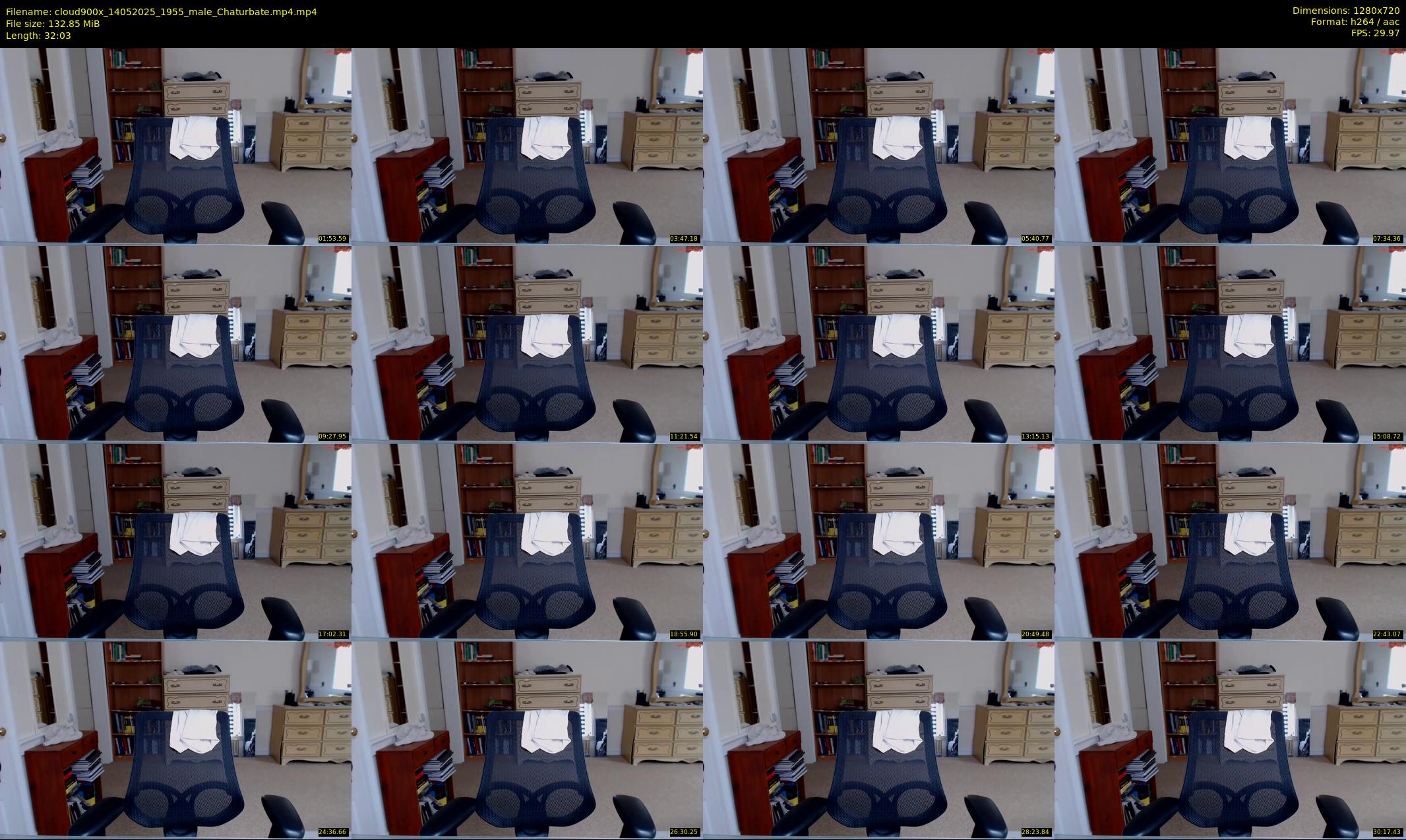 cloud900x — 33 minute Chaturbate male cam show recording, 720p, May 14, 2025