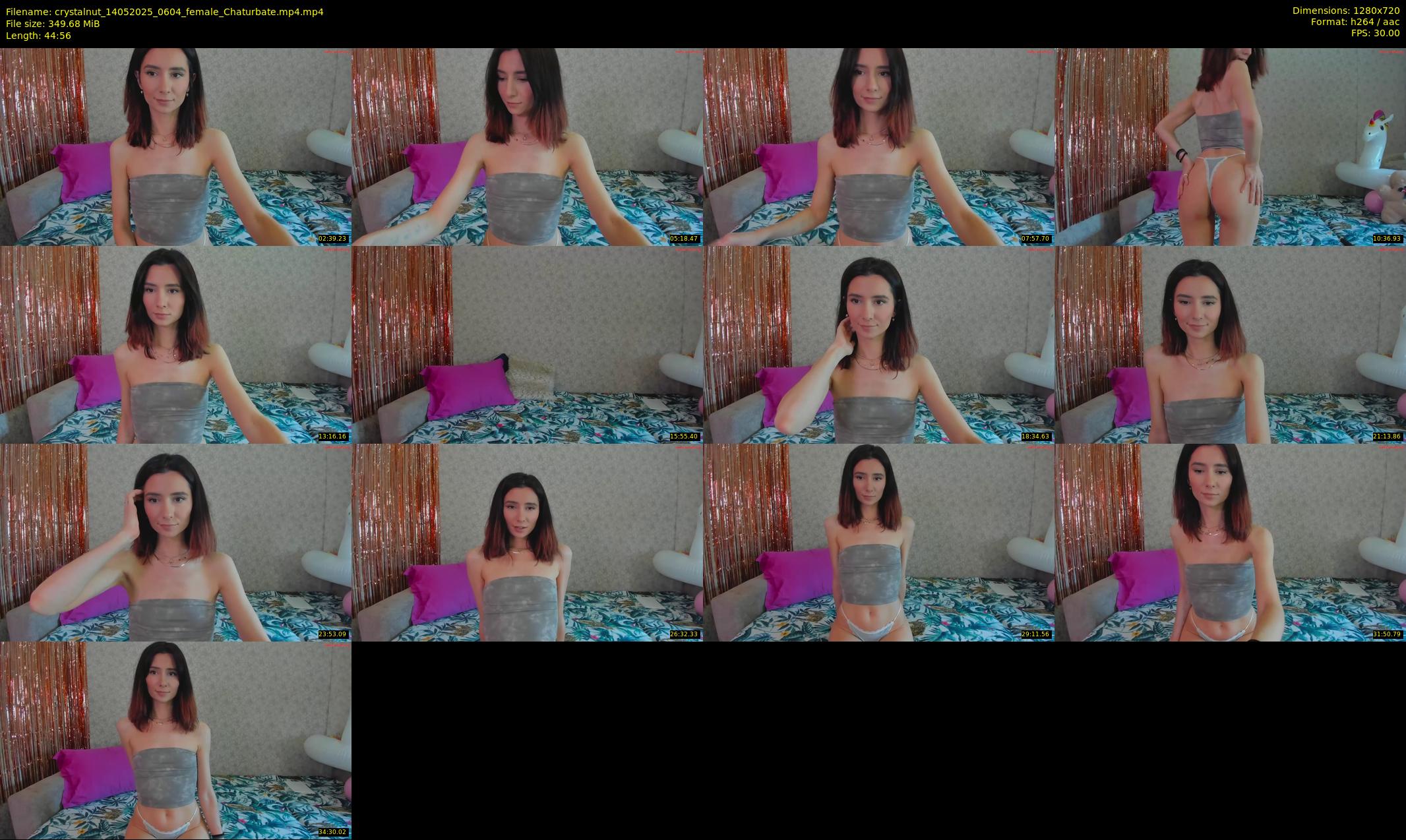 crystalnut — 45 minute Chaturbate female cam show recording, 720p, May 14, 2025
