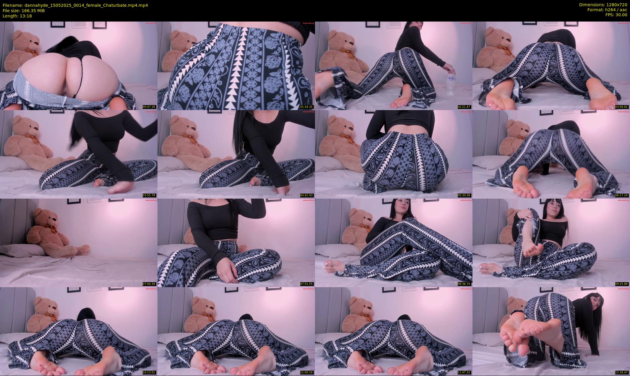 dannahyde — 14 minute Chaturbate female cam show recording, 720p, May 15, 2025