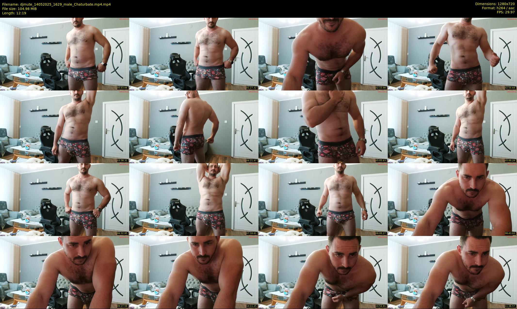 djmute — 13 minute Chaturbate male cam show recording, 720p, May 14, 2025