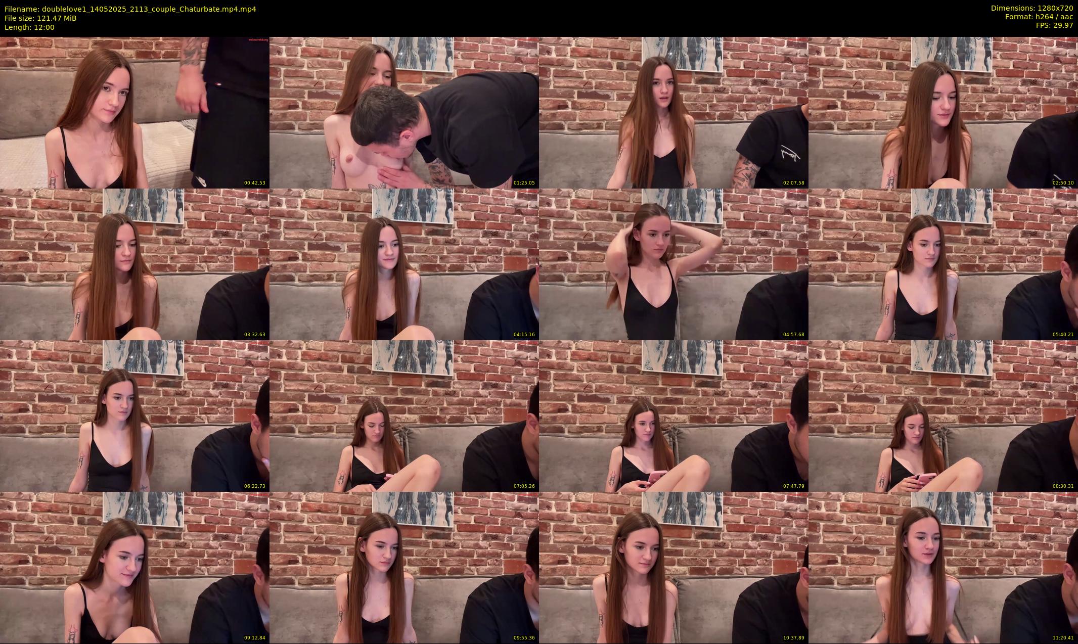 doublelove1 — 12 minute Chaturbate couple cam show recording, 720p, May 14, 2025