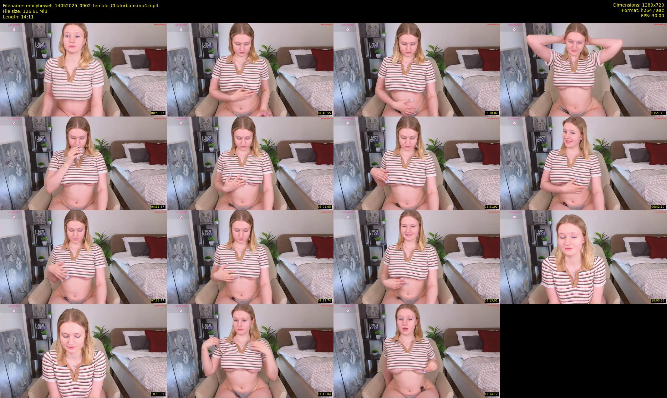 emilyhewell — 15 minute Chaturbate female cam show recording, 720p, May 14, 2025