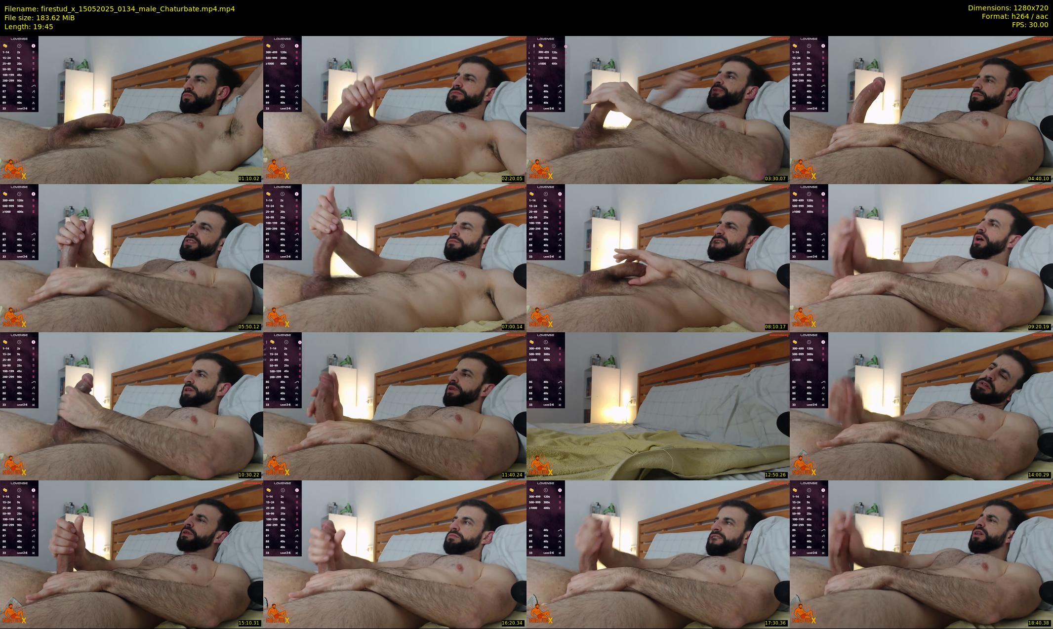 firestud_x — 20 minute Chaturbate male cam show recording, 720p, May 15, 2025
